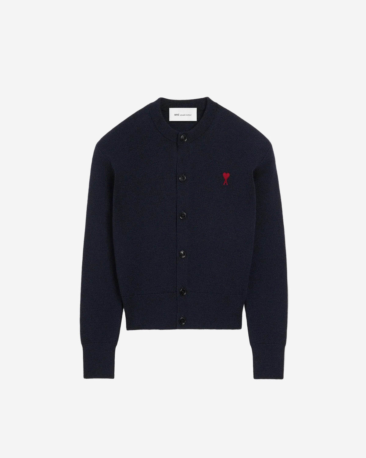 Cardigan Crewneck With Contrasted Ami De Coeur SWEATERS Malva CO