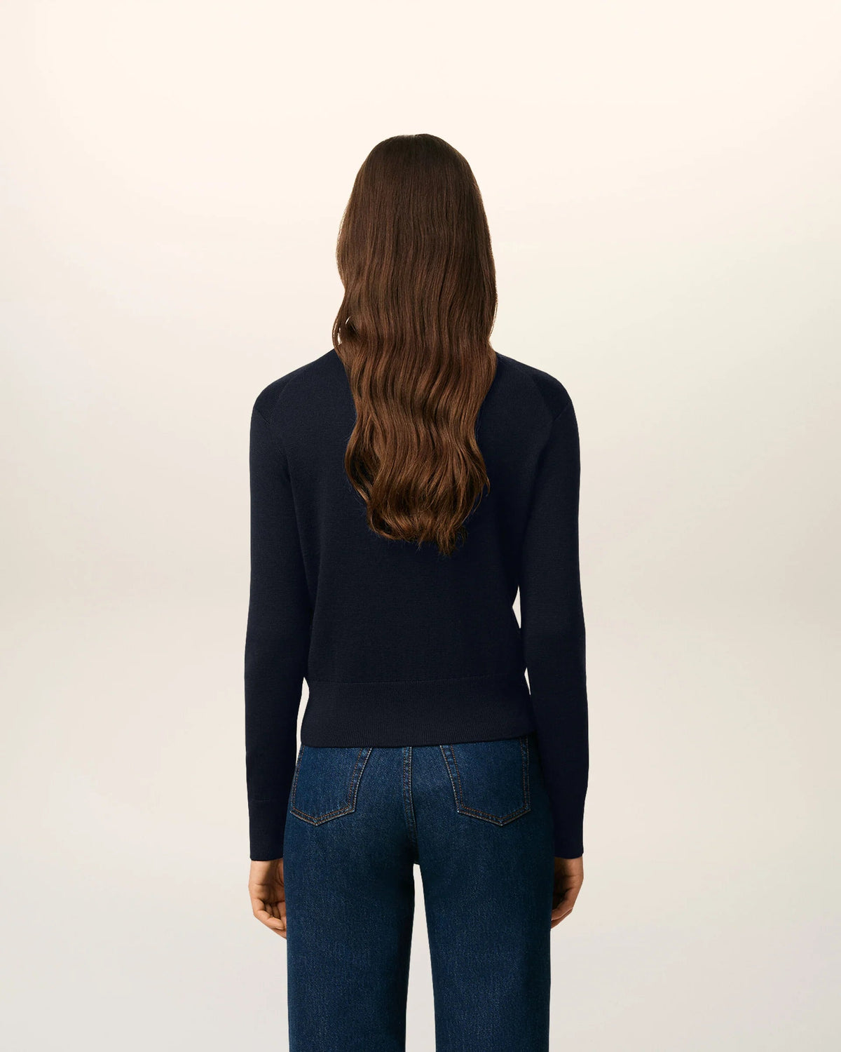 Cardigan Crewneck With Contrasted Ami De Coeur SWEATERS Malva CO