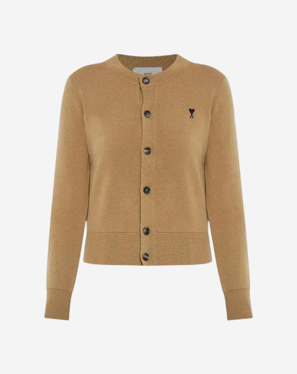 Cardigan Crewneck With Contrasted Ami De Coeur SWEATERS Malva CO