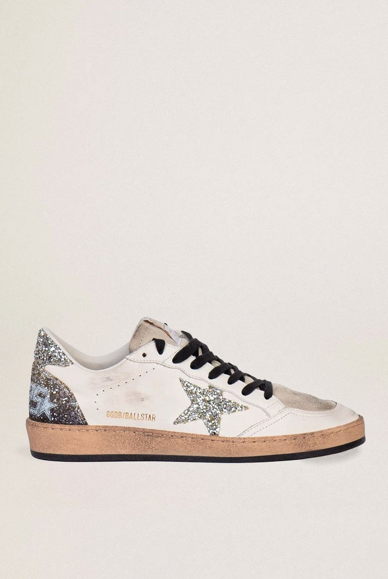 Tenis Golden Goose Ballstar  Star Heel Glitter Mujer