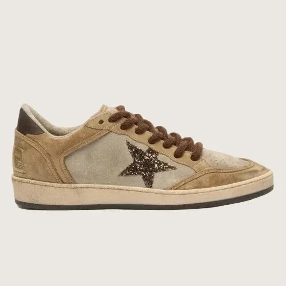 Ballstar Suede Upper Toe Tongue And Spur Glitter S