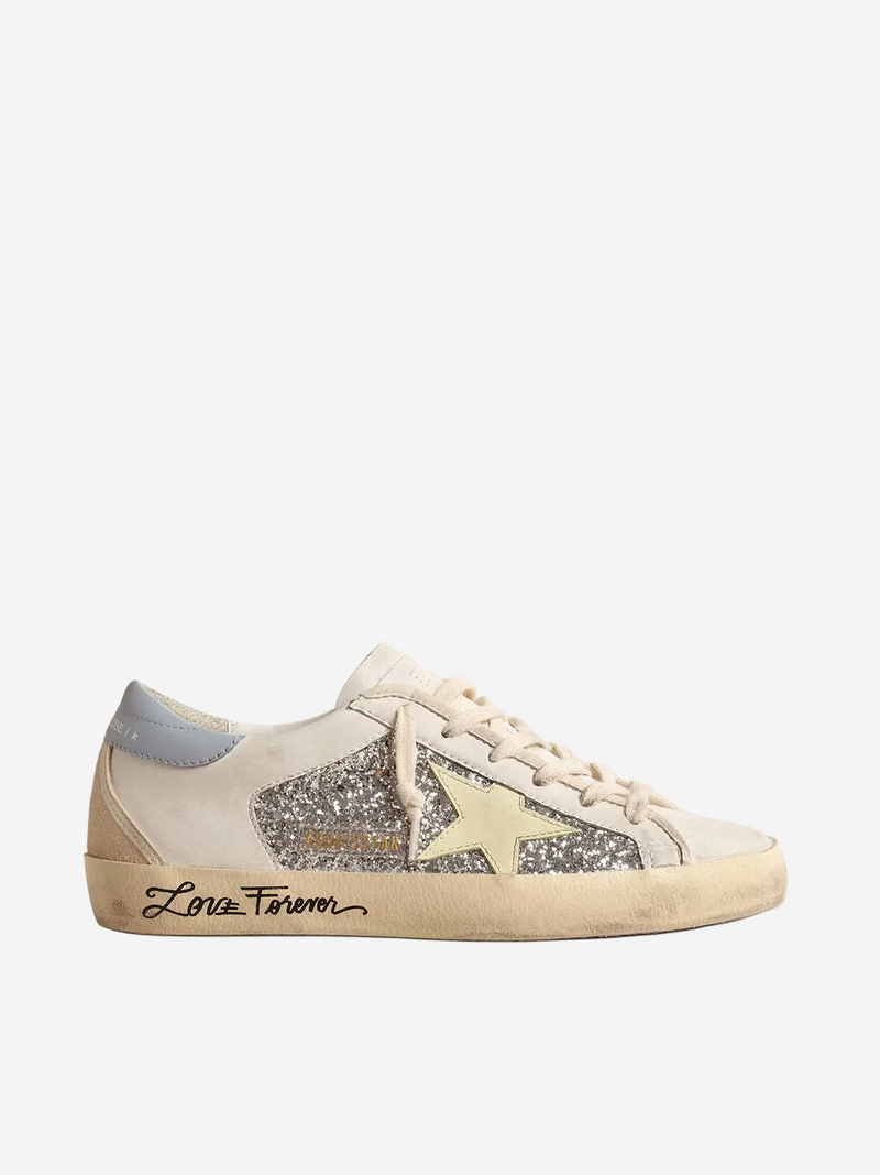 Tenis Golden Goose Super Star Glitter Mujer