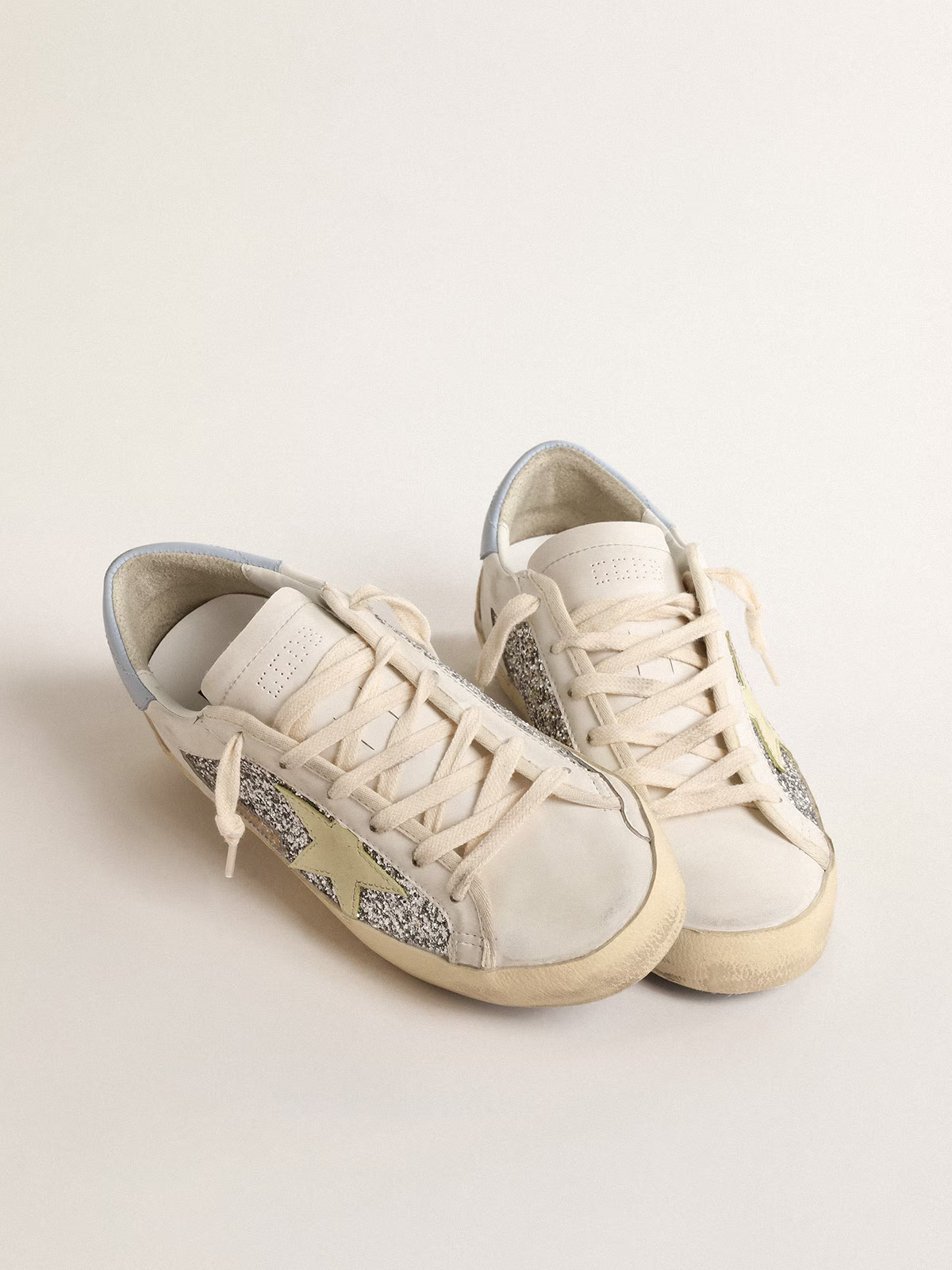 Tenis Golden Goose Super Star Glitter Mujer