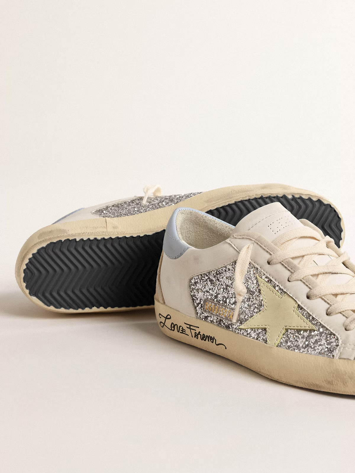 Tenis Golden Goose Super Star Glitter Mujer