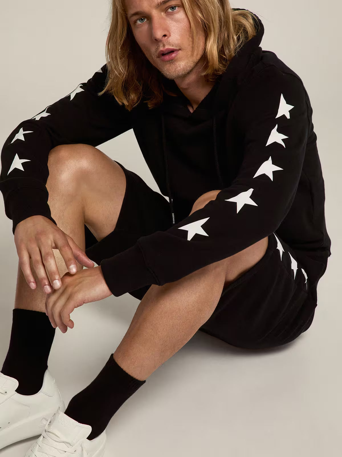 Hoodie Multi Star Big Back GOLDEN GOOSE HOODIES Malva CO