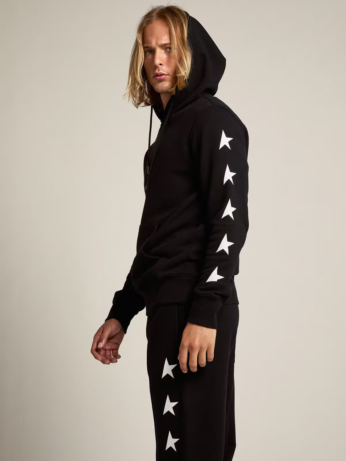 Hoodie Multi Star Big Back GOLDEN GOOSE HOODIES Malva CO