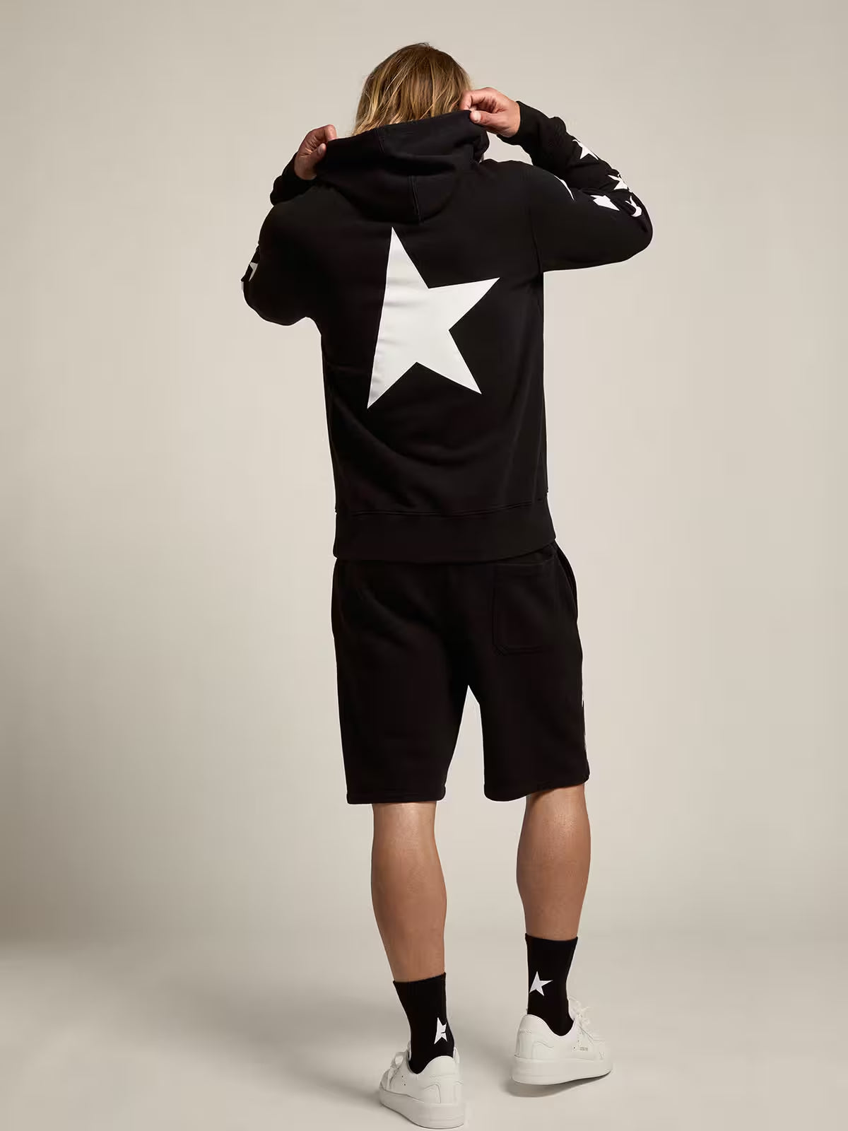 Hoodie Multi Star Big Back GOLDEN GOOSE HOODIES Malva CO
