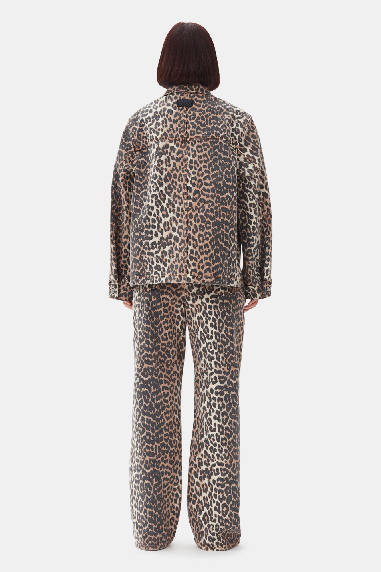 Chaqueta Print Denim GANNI ABRIGOS Malva CO