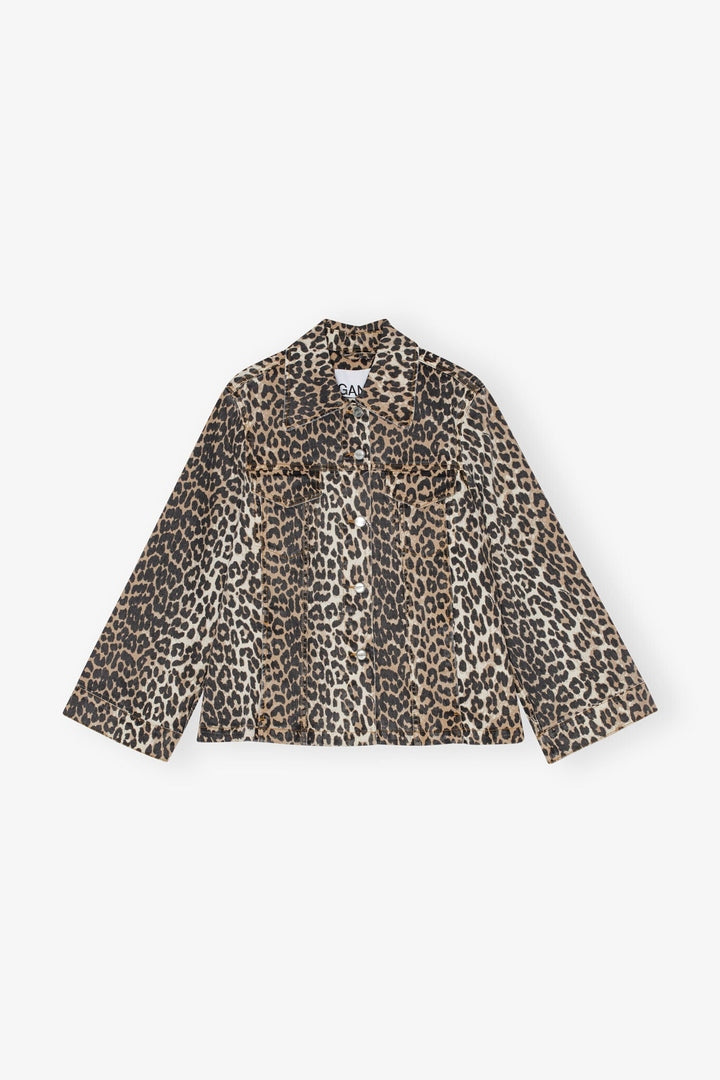 Chaqueta Print Denim GANNI ABRIGOS Malva CO