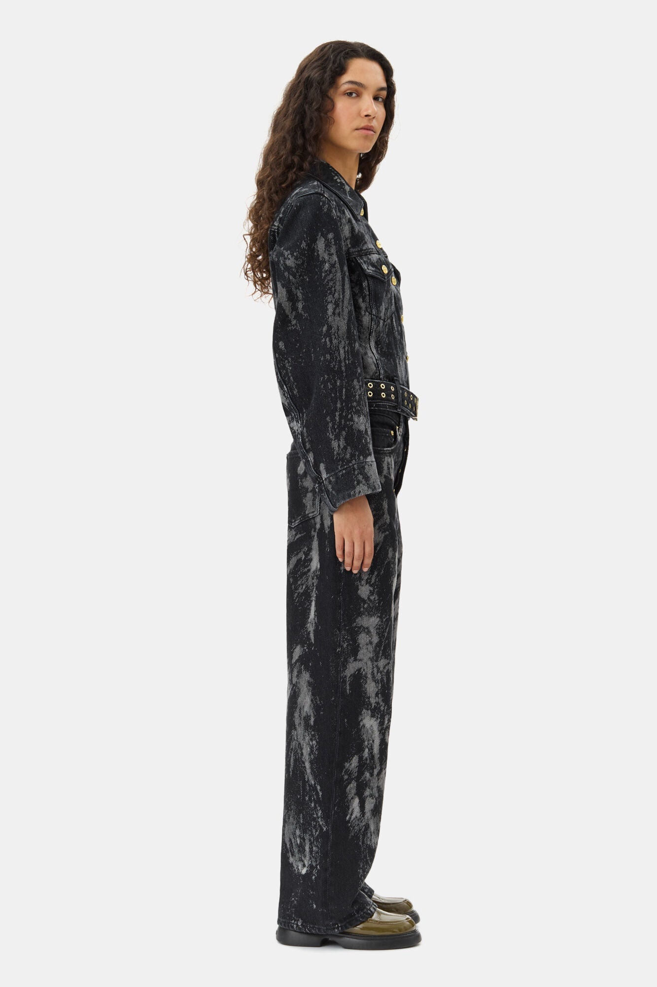 Chaqueta Heavy en Denim Belted