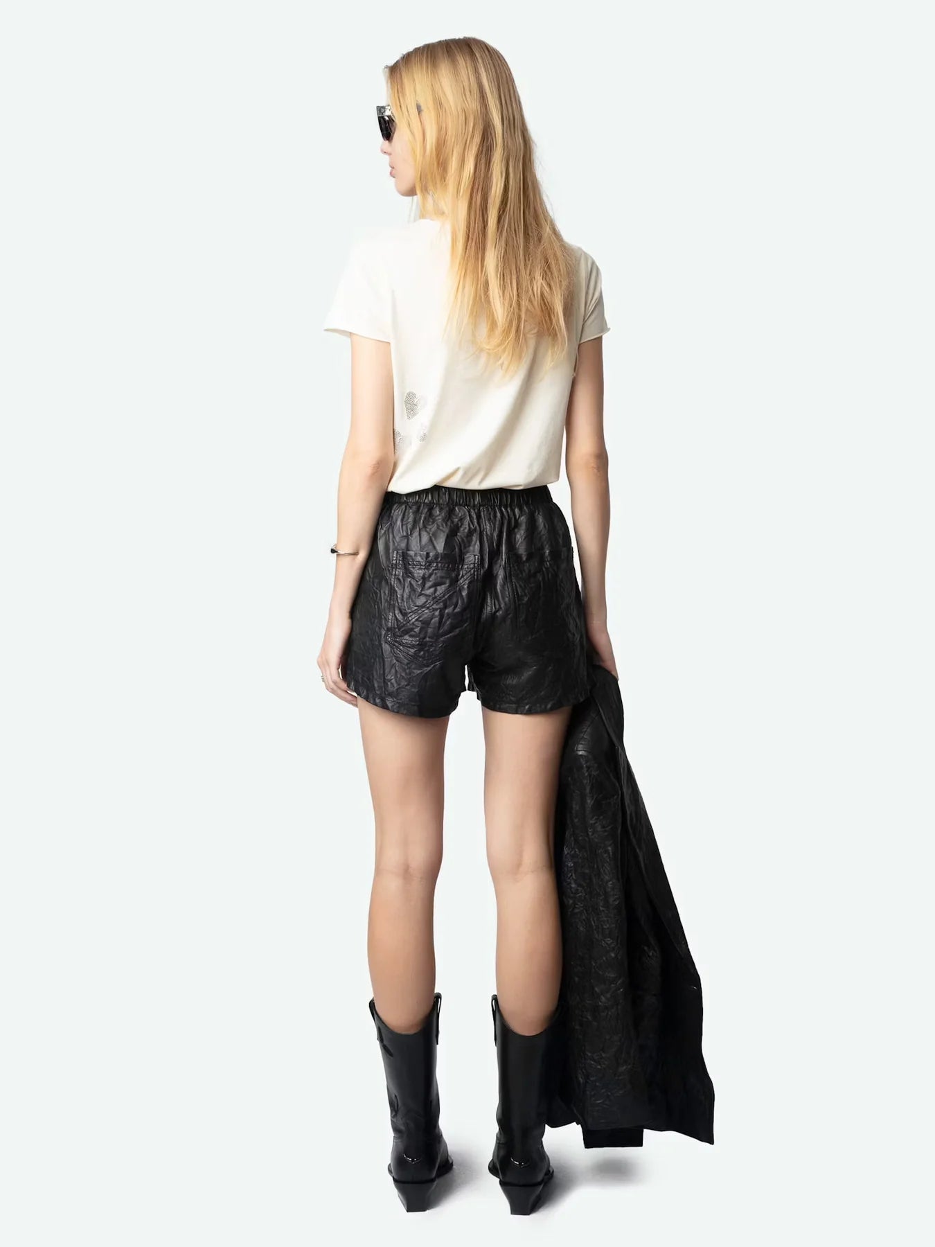 T-Shirt Tunisien Rain Strass ZADIG ET VOLTAIRE T-SHIRT Malva CO