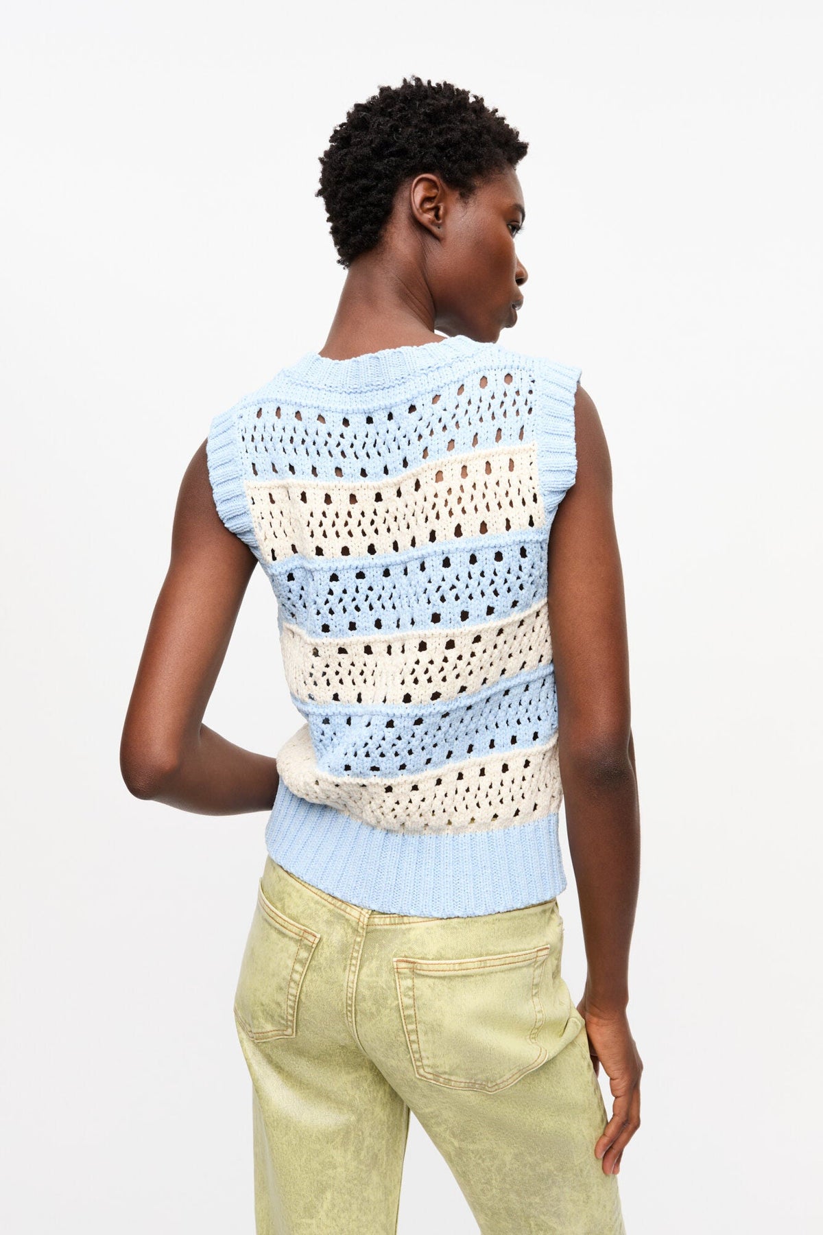 Chaleco Cotton Mix Striped