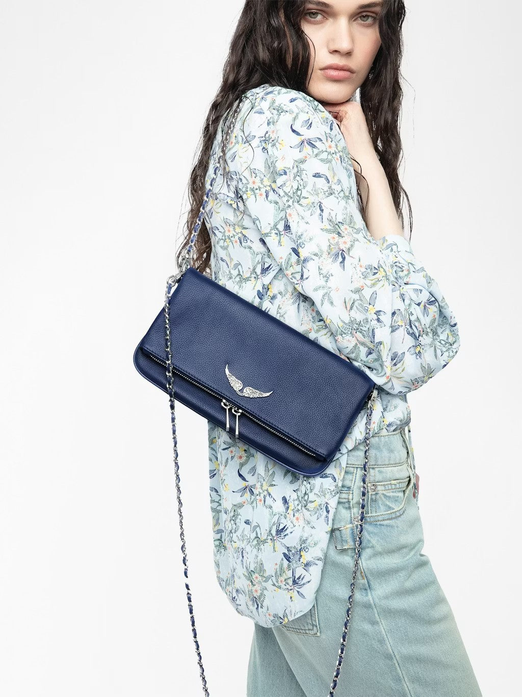 Bolso Rock Grained Leather ZADIG ET VOLTAIRE BOLSOS Y CARTERAS Malva CO