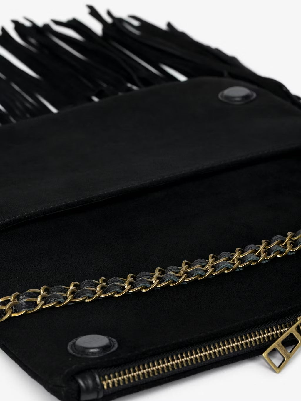 Bolso Rock Suede Fringes ZADIG ET VOLTAIRE BOLSOS Y CARTERAS Malva CO