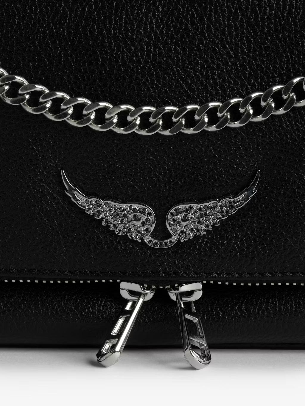 Bolso Rock Ii Grained Leather ZADIG ET VOLTAIRE BOLSOS Y CARTERAS Malva CO