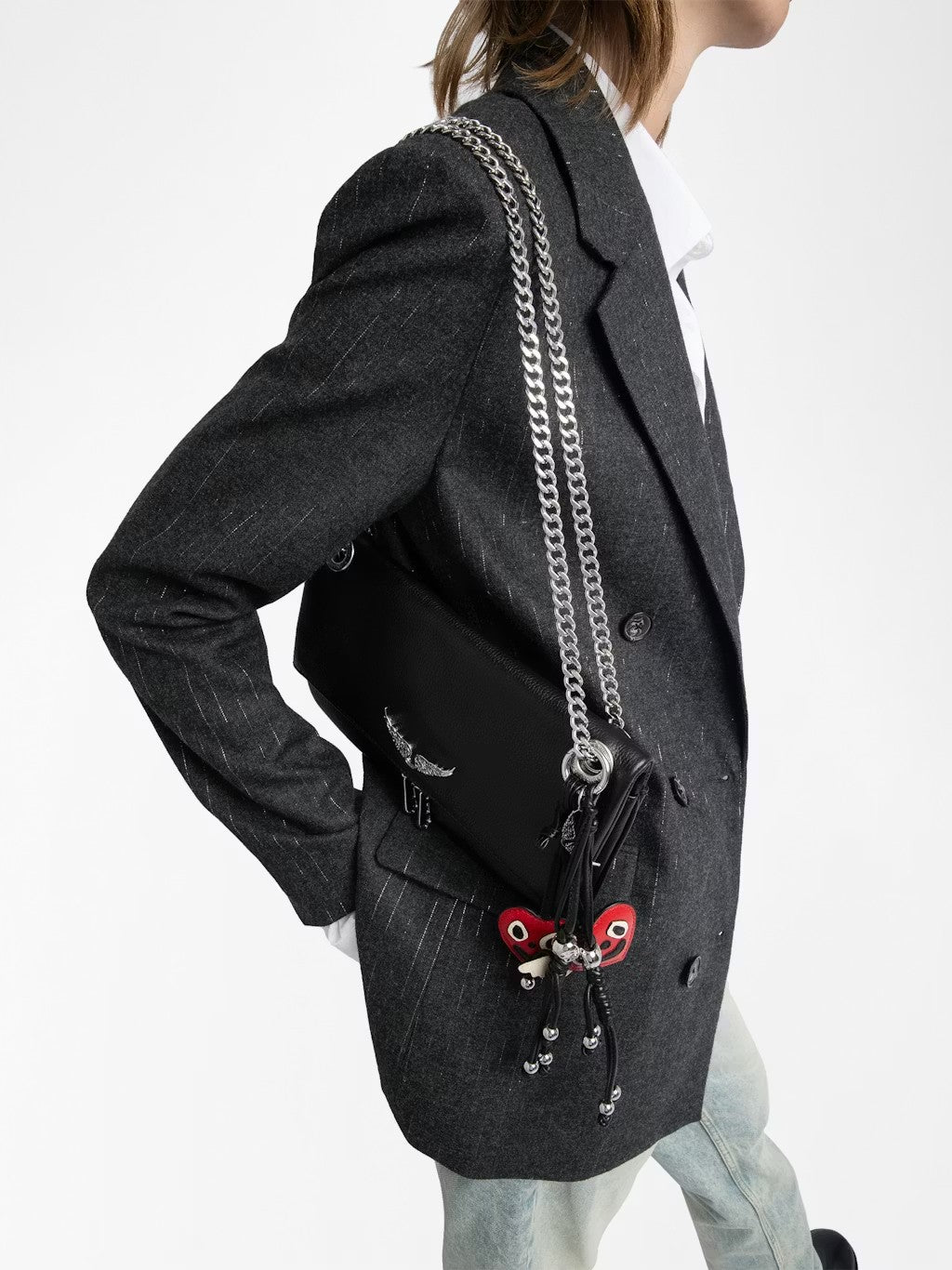 Bolso Rock Ii Grained Leather ZADIG ET VOLTAIRE BOLSOS Y CARTERAS Malva CO