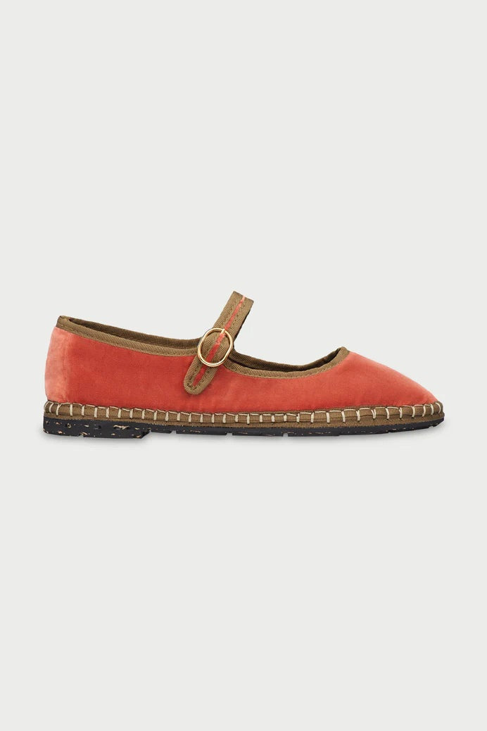 Balleta Mary Jane Velvet Edmond FLABELUS BALLERINAS Malva CO