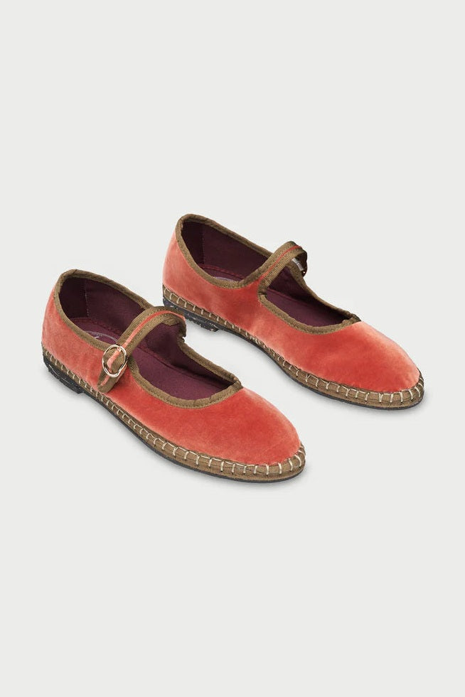 Balleta Mary Jane Velvet Edmond FLABELUS BALLERINAS Malva CO