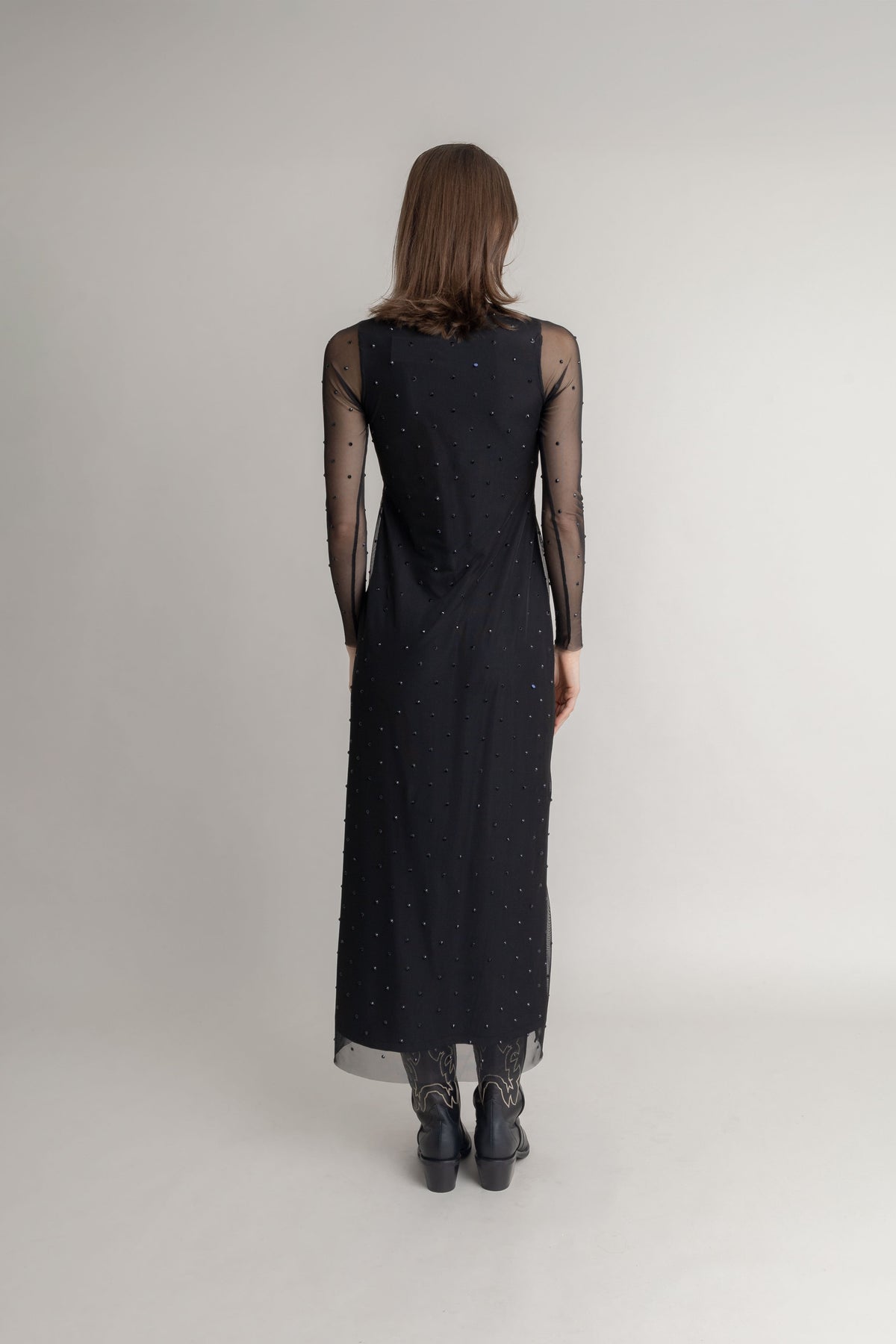 Maxi Vestido Con Taches COMMON AREA MAXI VESTIDOS Malva CO