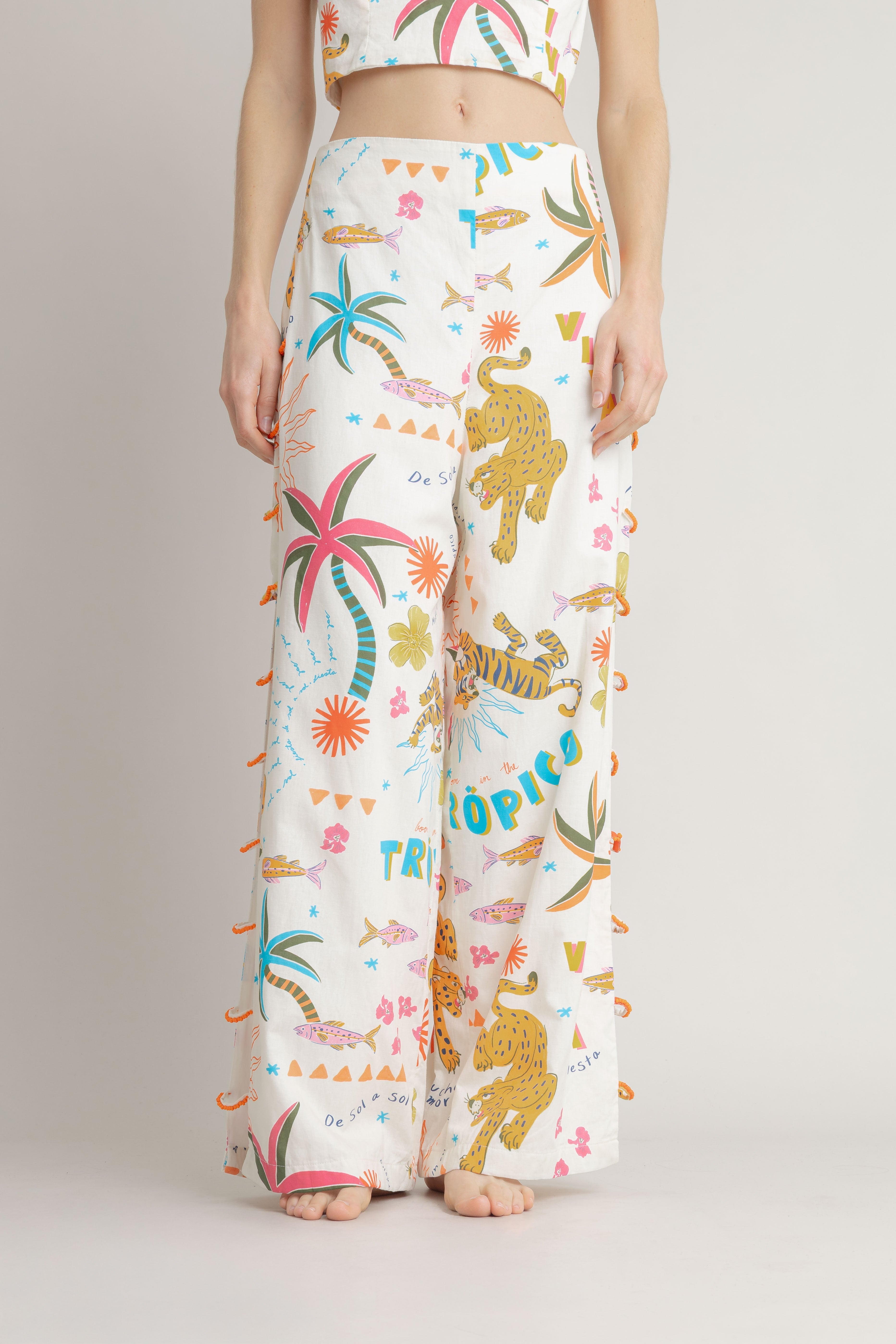Pantalon Estampado VOIE PANTALONES Malva CO