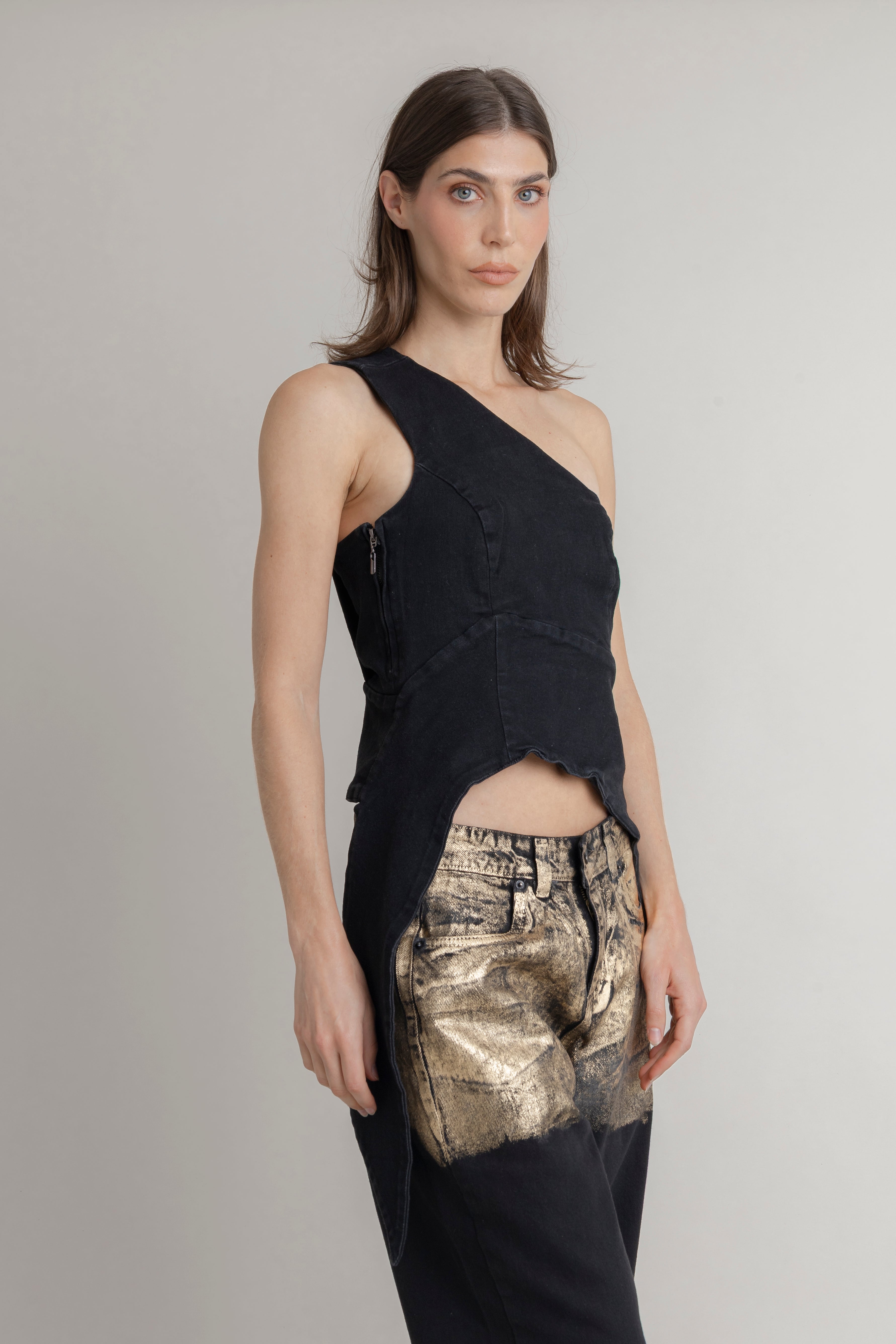 Camisa Con Puntas Irregulares COMMON AREA CAMISAS Malva CO