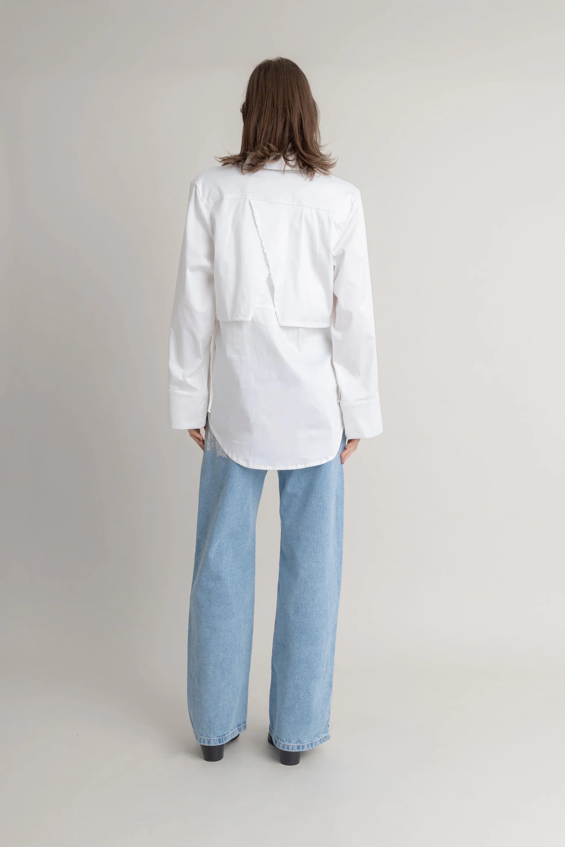 Jean Con Foil Plateado