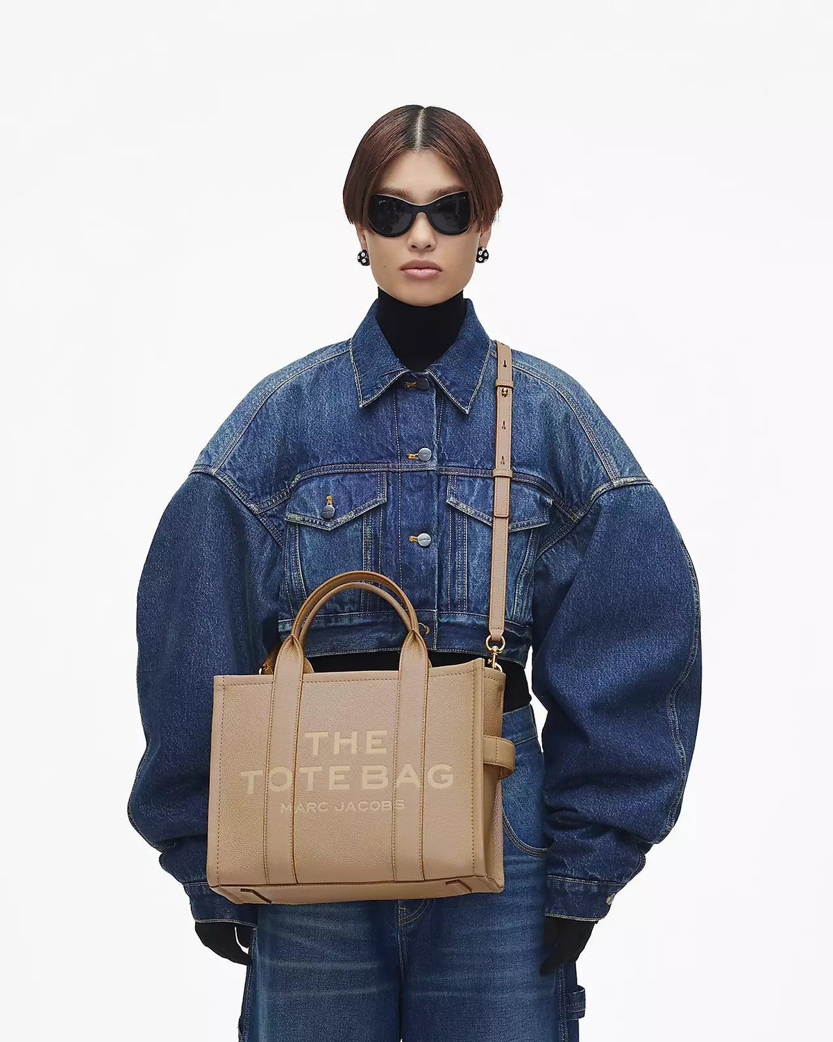 The Leather Medium Tote Bag MARC JACOBS TOTES Malva CO