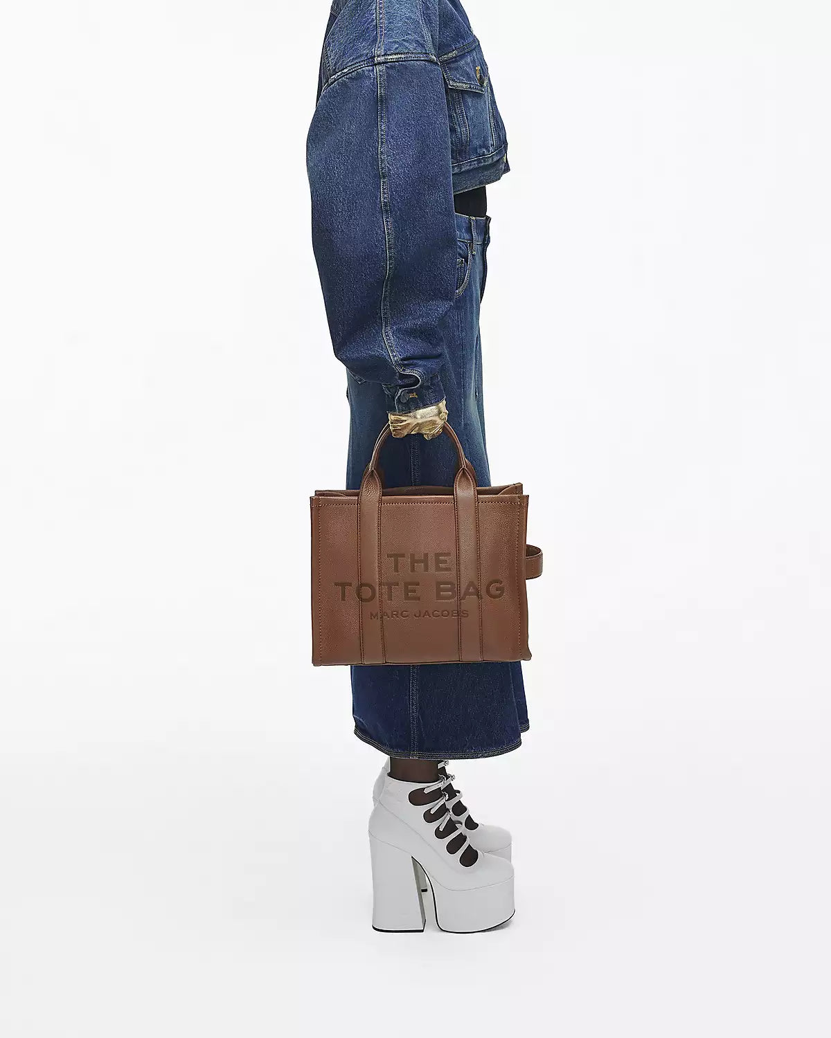 The Leather Medium Tote Bag MARC JACOBS TOTES Malva CO