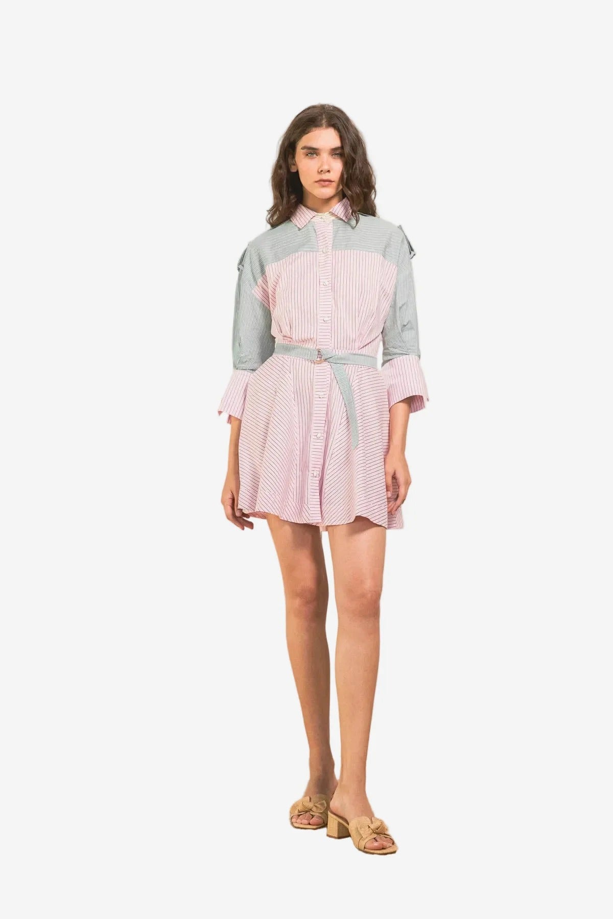Mini Vestido Elena Stripes