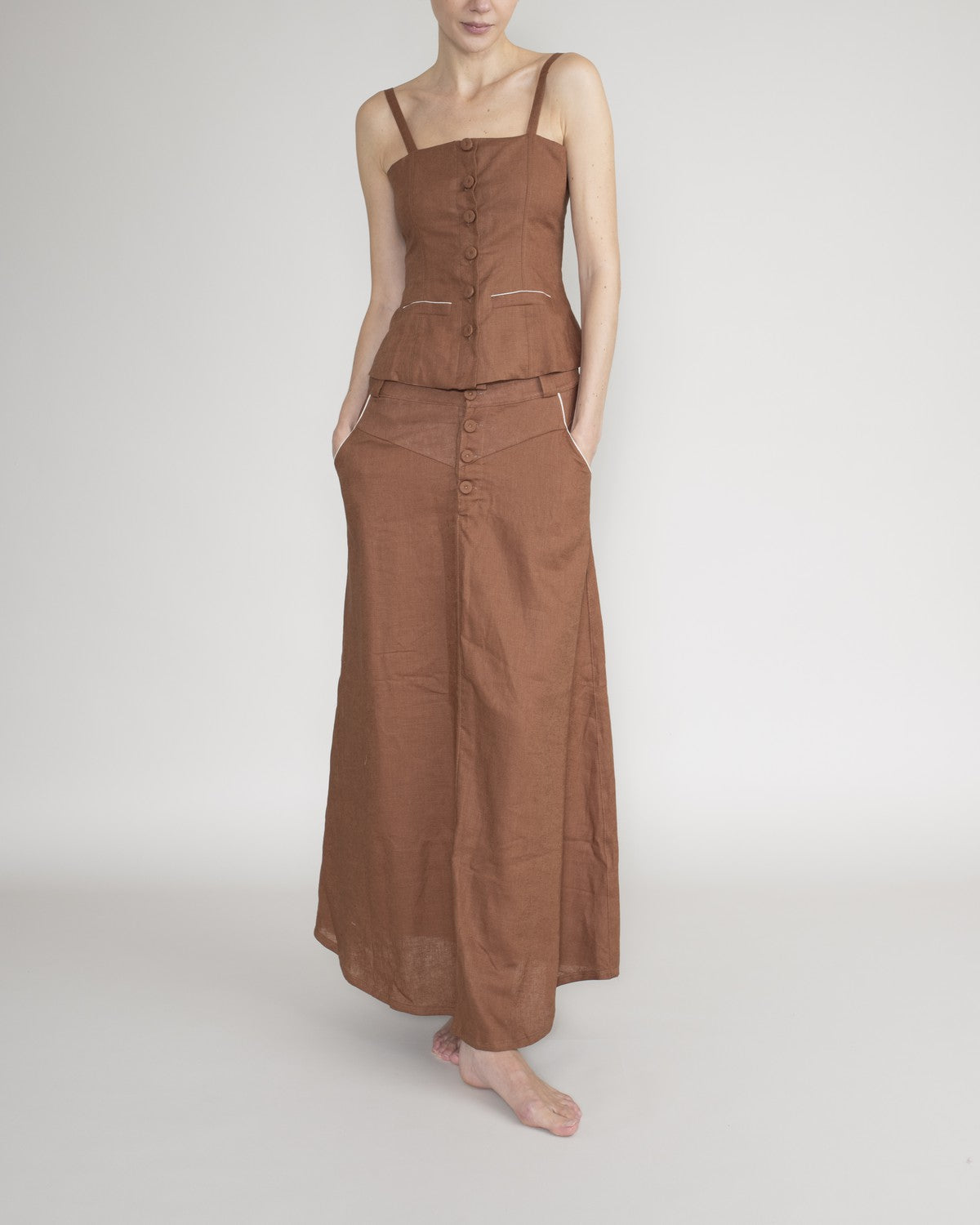 Top Con Botones VOIE TOP Malva CO