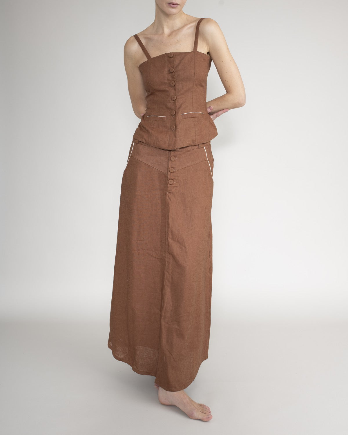 Top Con Botones VOIE TOP Malva CO