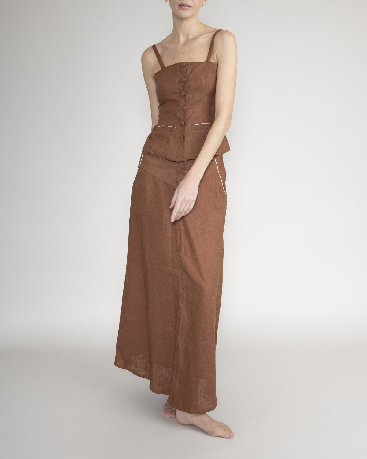 Top Con Botones VOIE TOP Malva CO