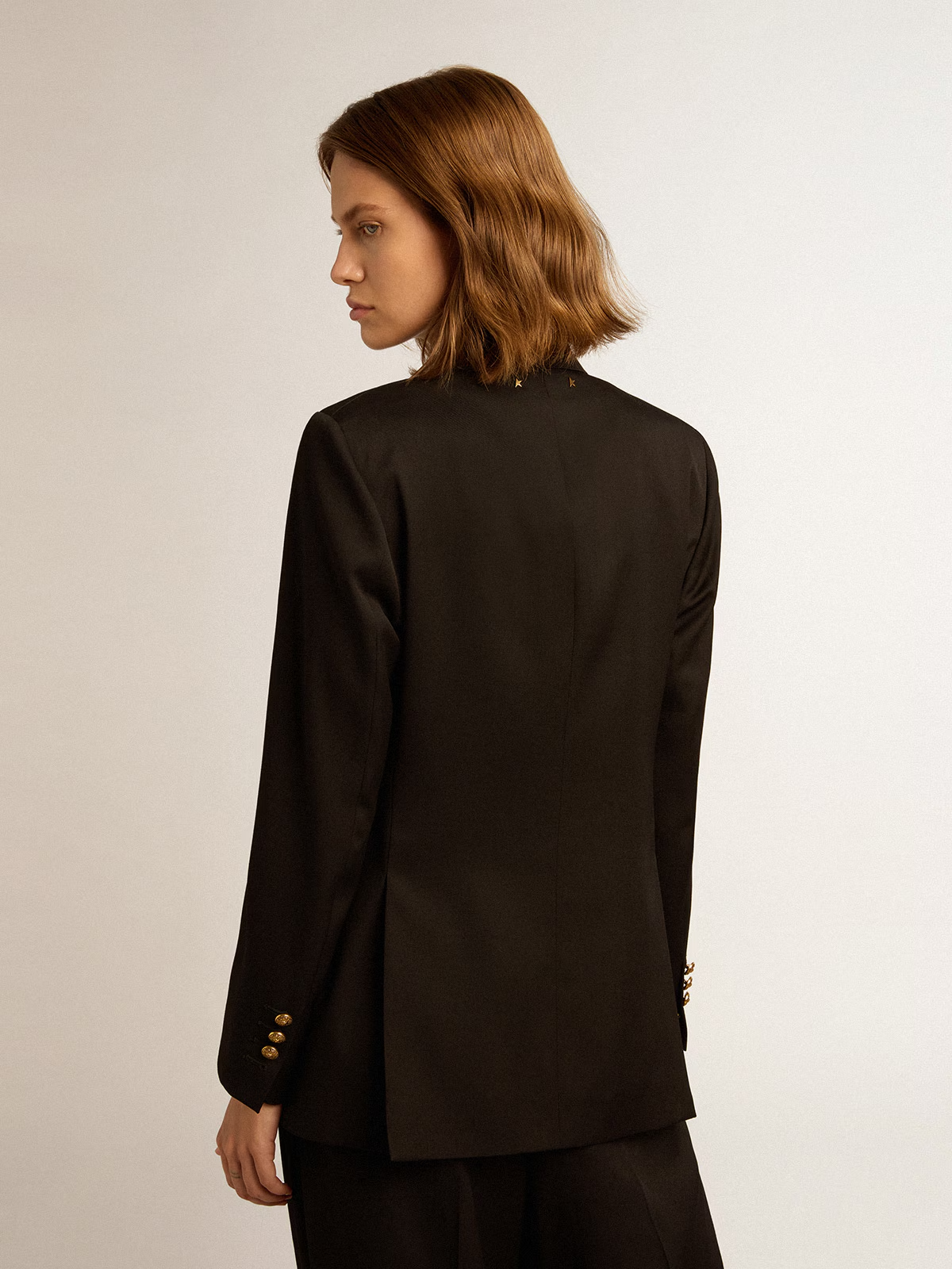 Blazer Golden Light Dry Wool Printed Message BLAZERS Malva CO