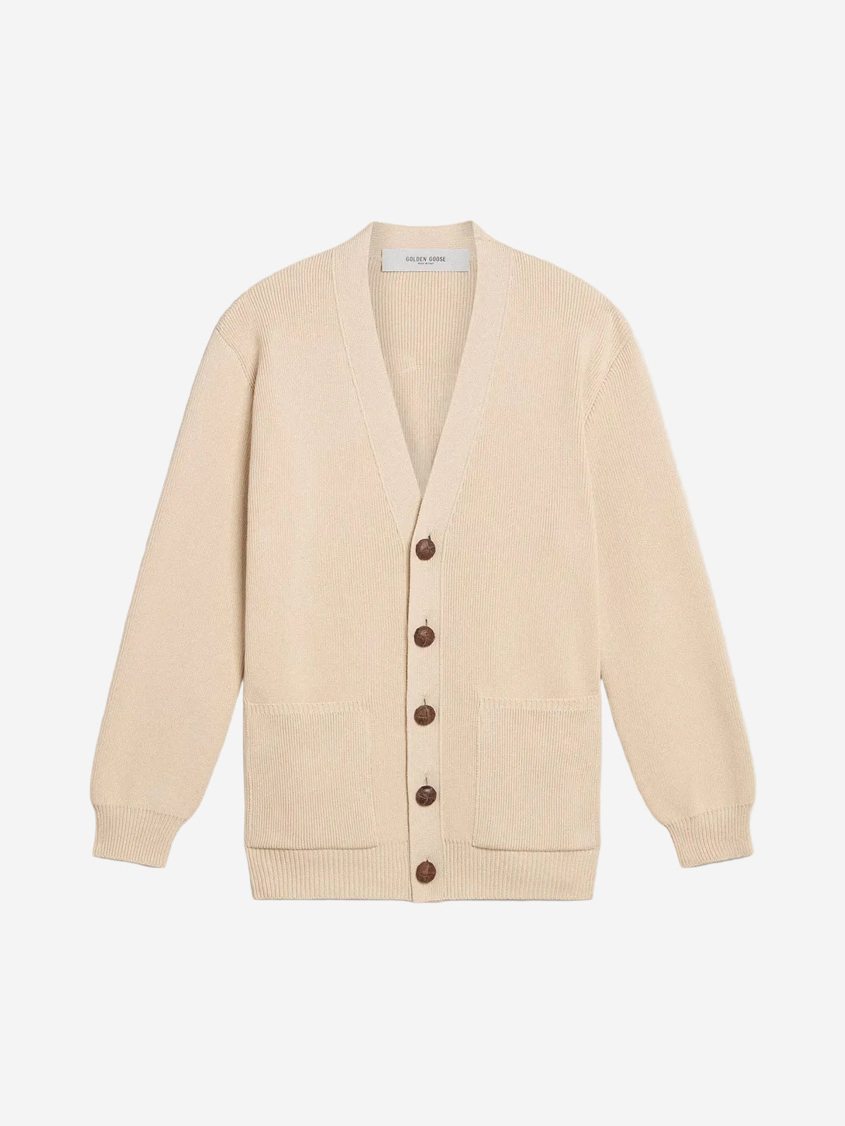 Cardigan Golden Knit With Logo GOLDEN GOOSE CARDIGAN Malva CO