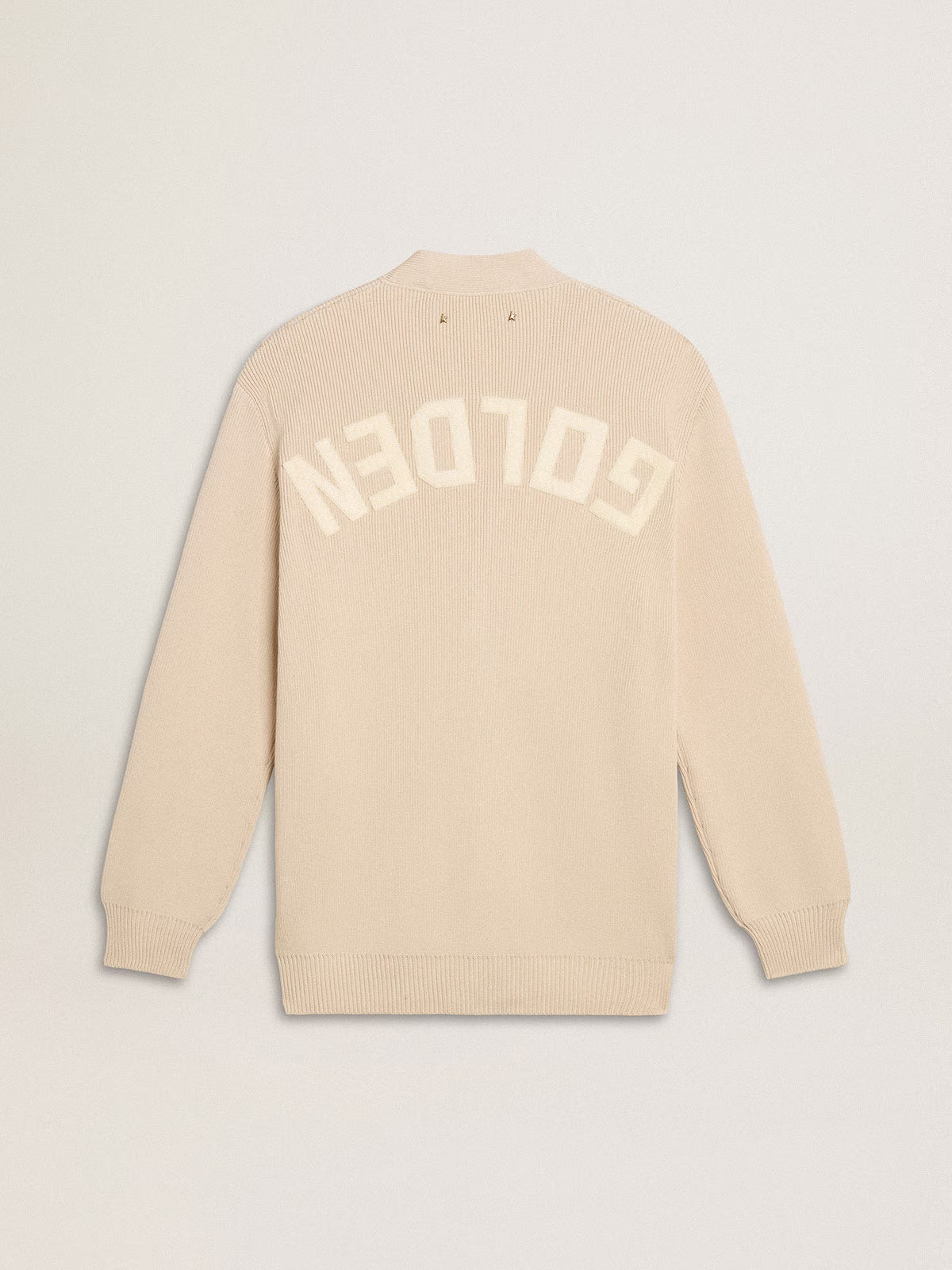Cardigan Golden Knit With Logo GOLDEN GOOSE CARDIGAN Malva CO