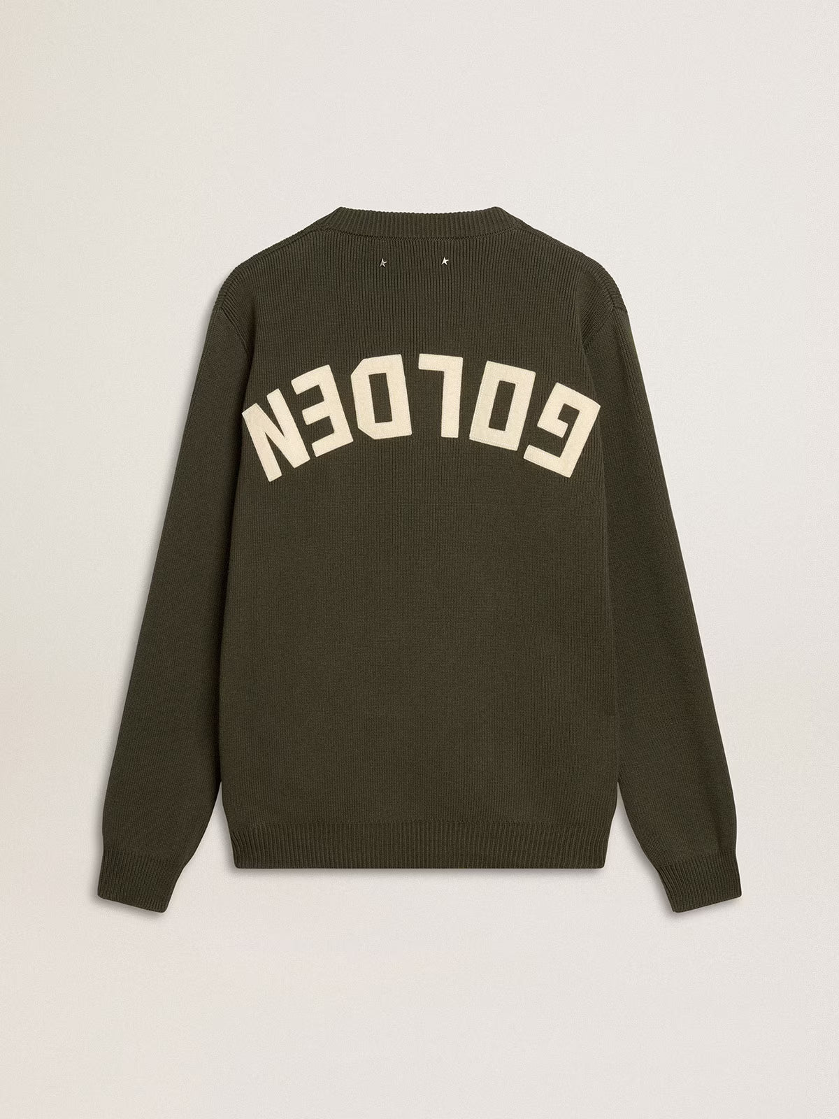 Jersey Knit Crew Neck With Logo GOLDEN GOOSE JERSEY Malva CO