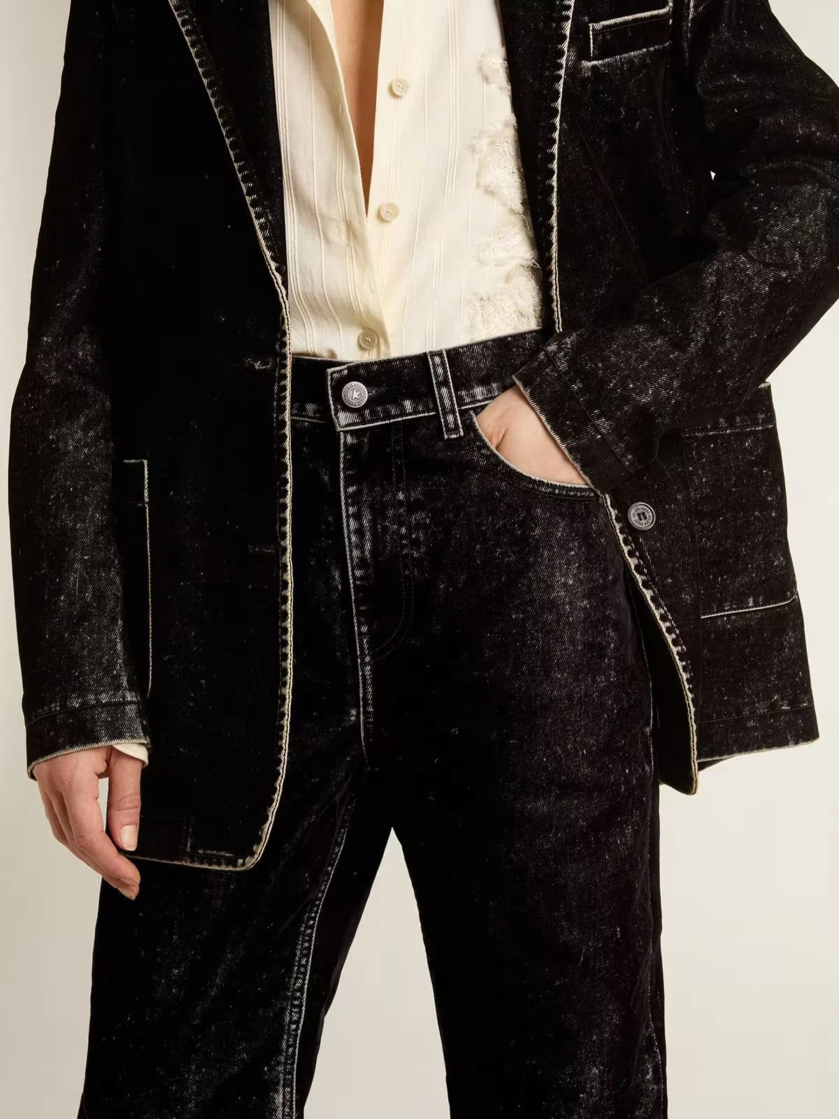 Pantalon Denim Journey Straight Velvet Washed
