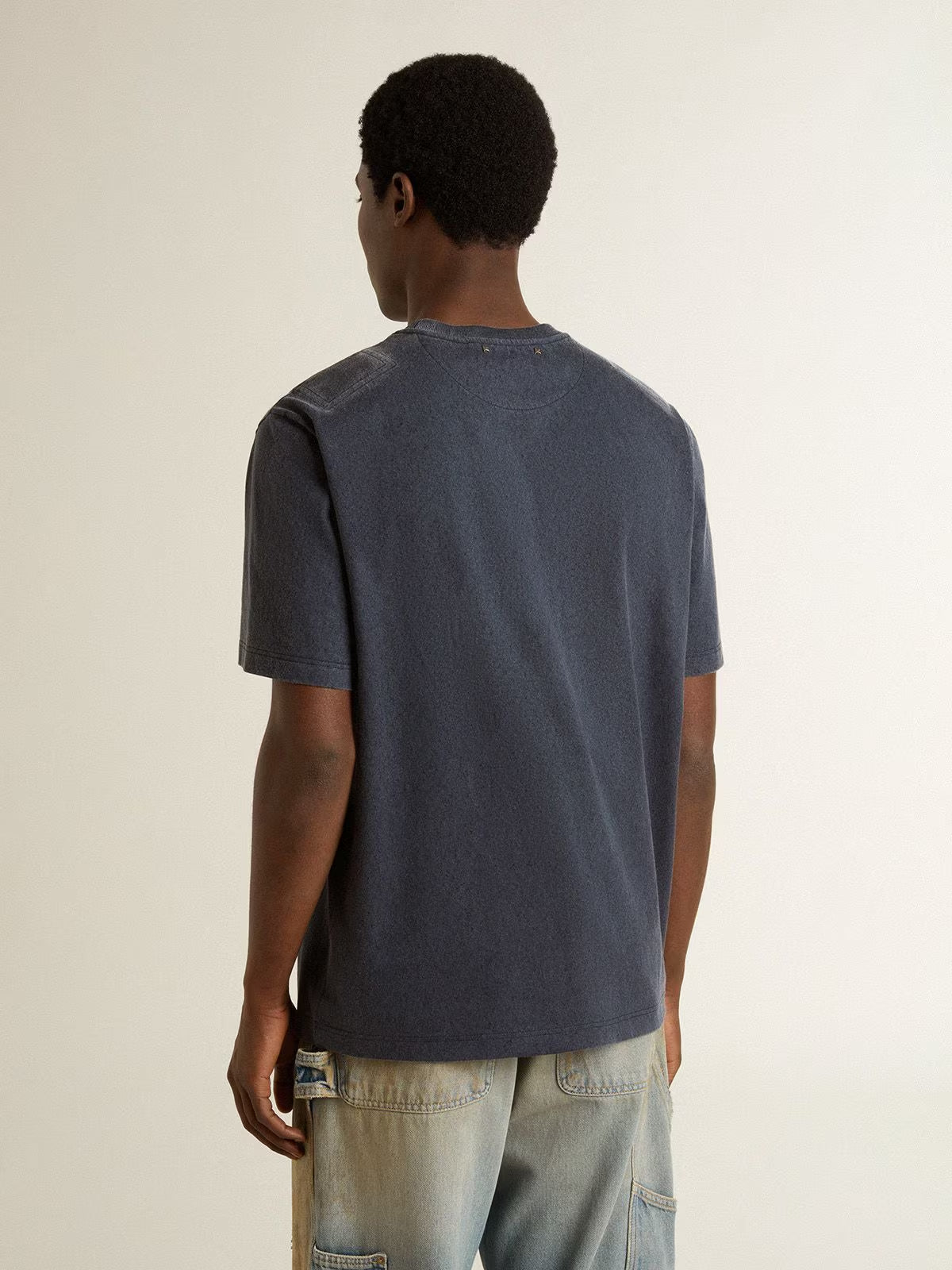 T-Shirt Journey Cotton Jersey Printed Base GOLDEN GOOSE T-SHIRT Malva CO