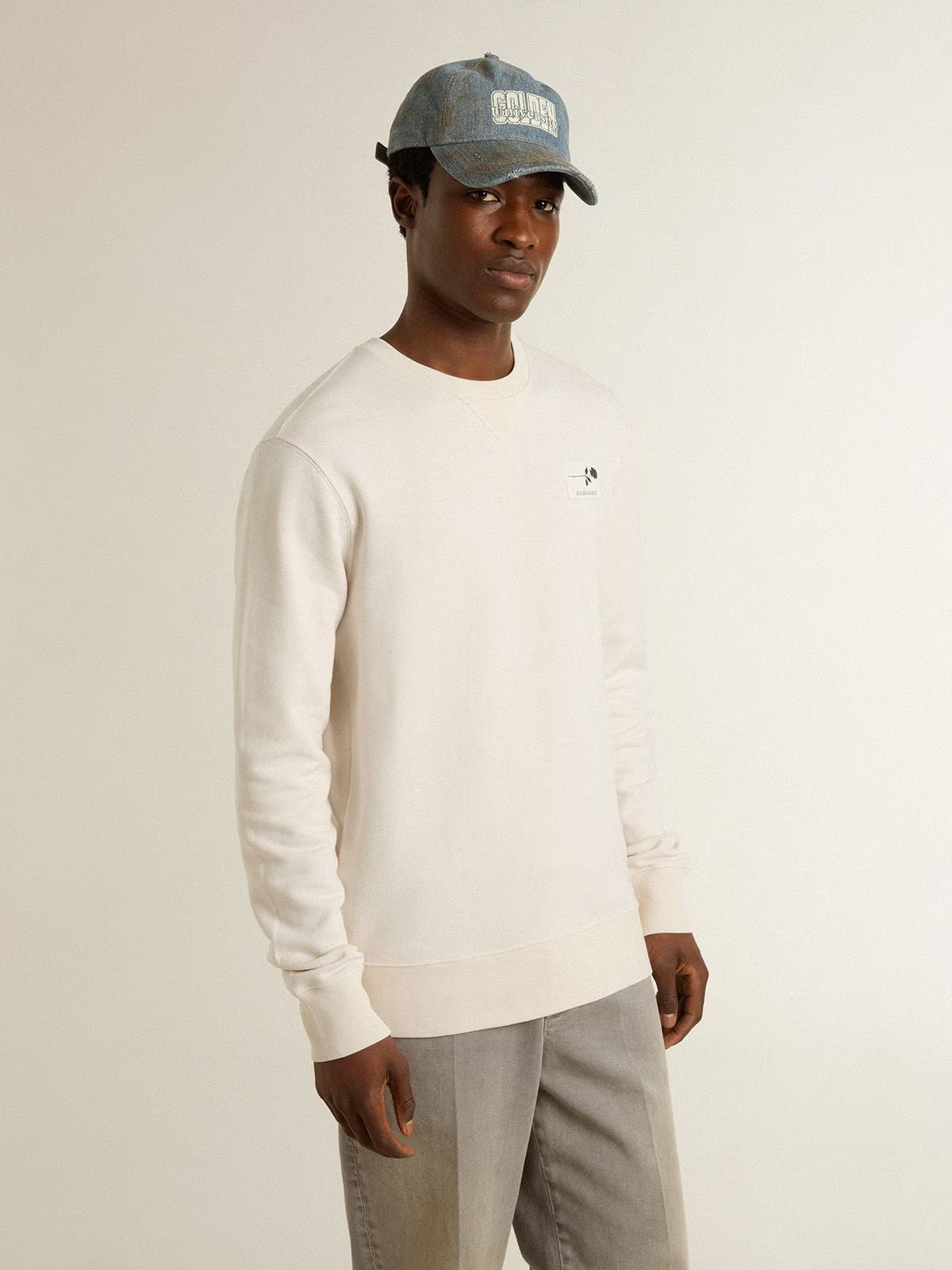 Jersey Journey Crew Neck Sweatshirt Printcotton GOLDEN GOOSE JERSEY Malva CO