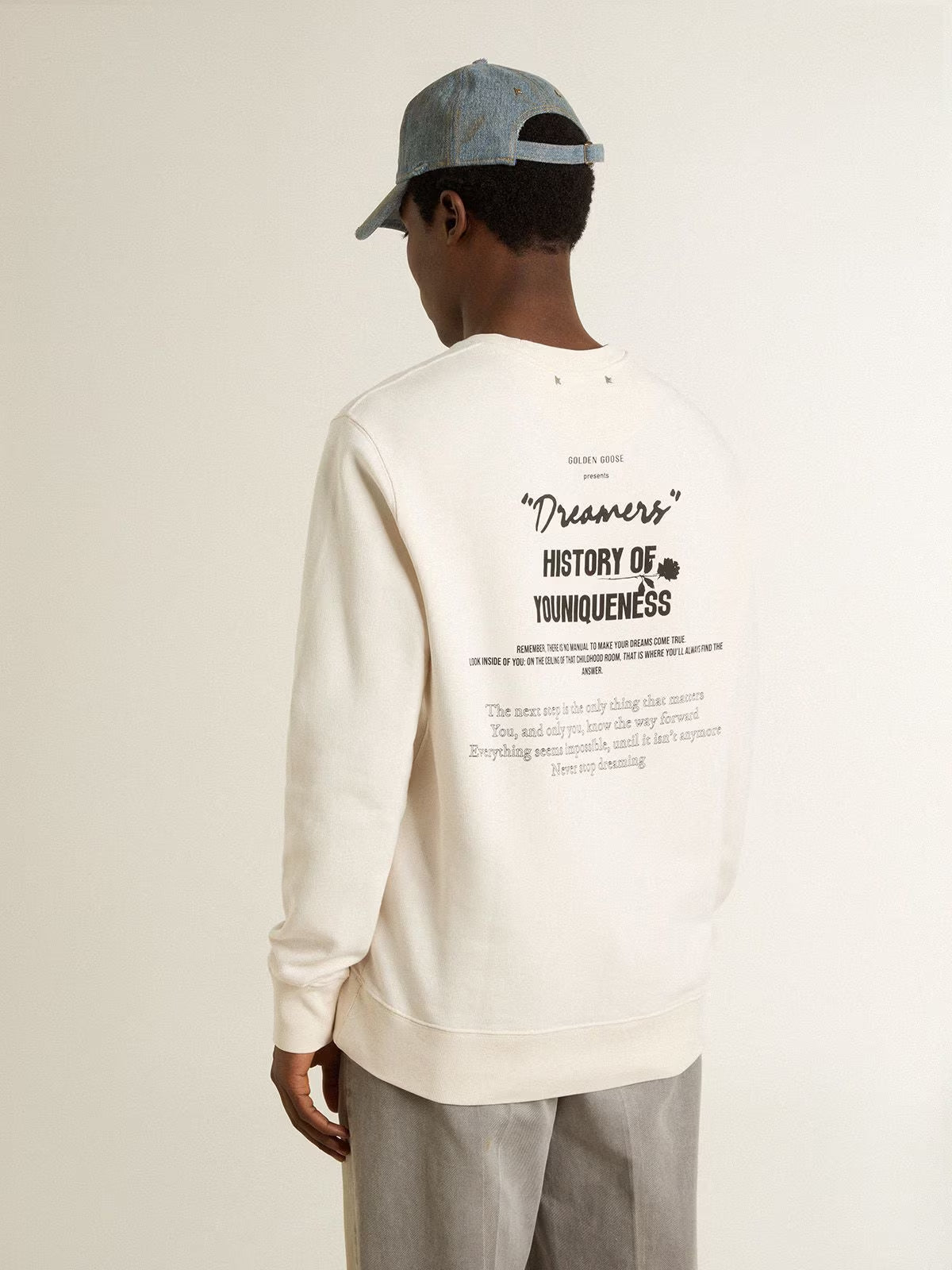 Jersey Journey Crew Neck Sweatshirt Printcotton GOLDEN GOOSE JERSEY Malva CO