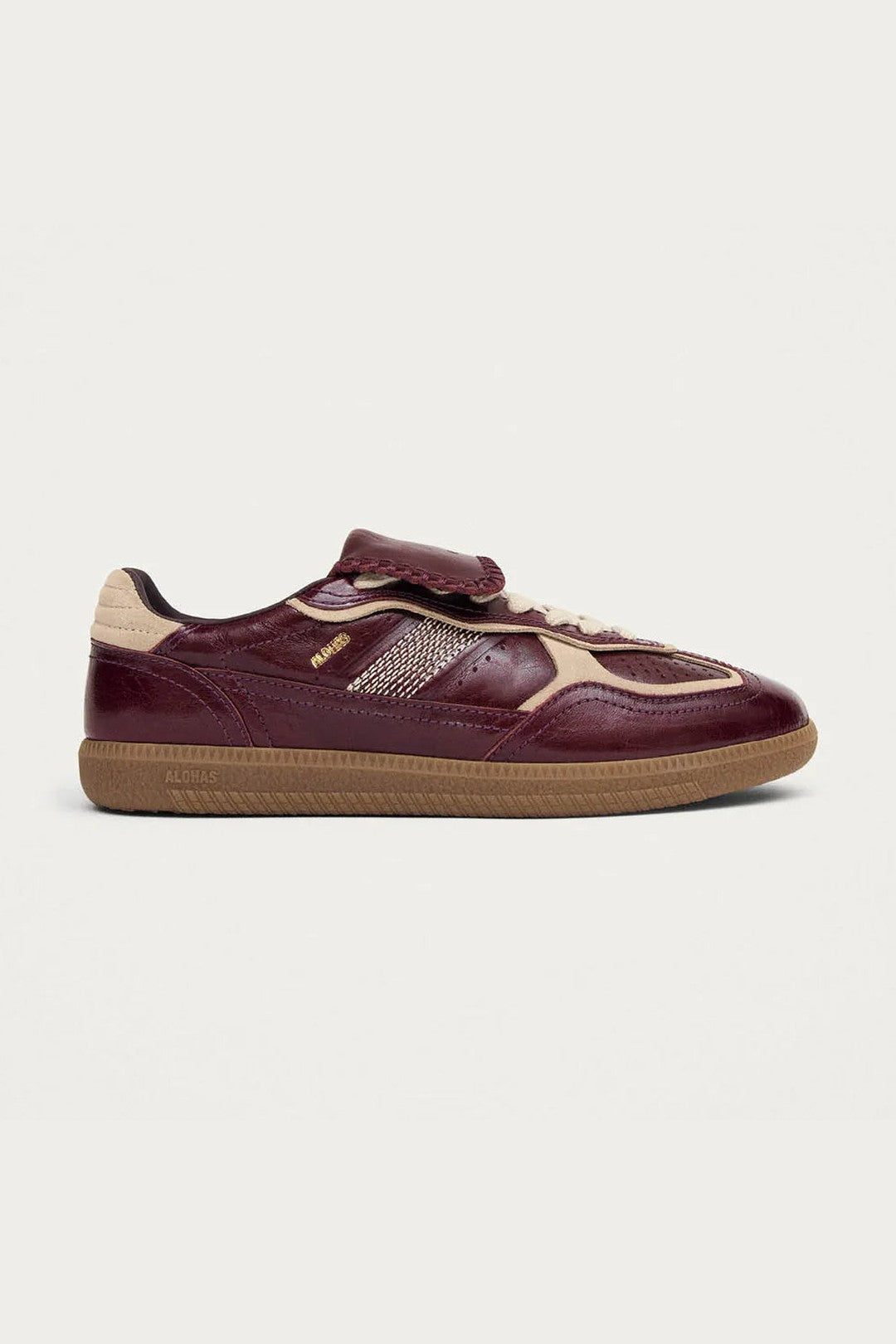 Tenis Alohas De Mujer Tb.490 Club Deep Burgundy Patent Leather TENIS Malva CO
