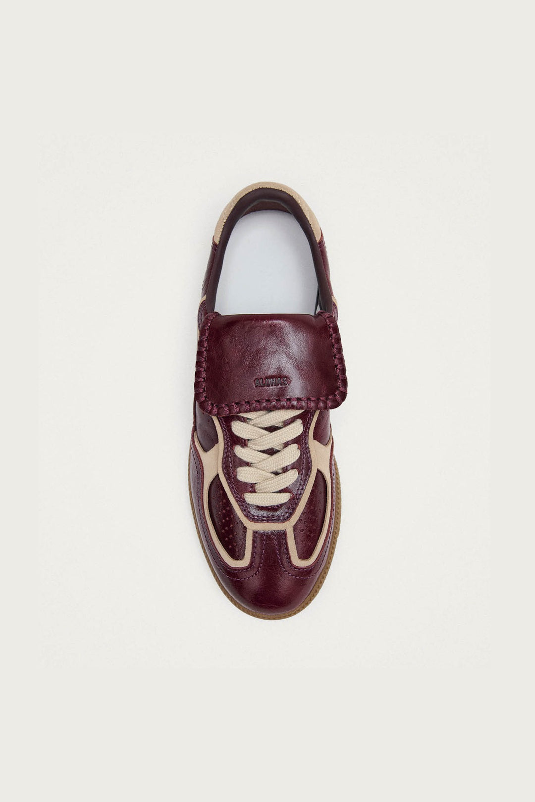 Tenis Alohas De Mujer Tb.490 Club Deep Burgundy Patent Leather TENIS Malva CO