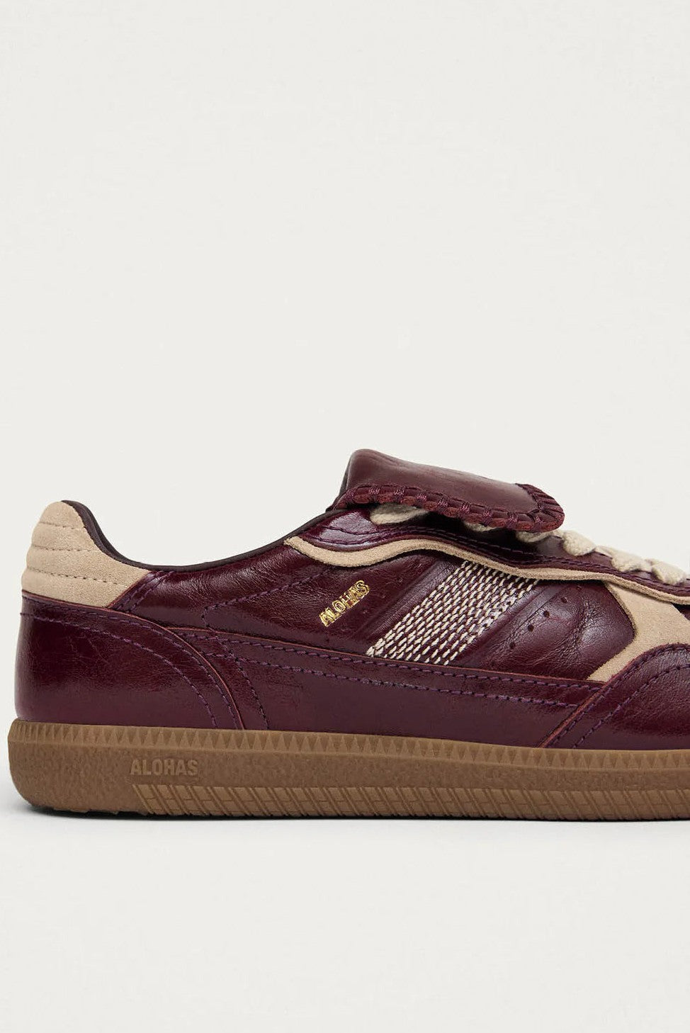 Tenis Alohas De Mujer Tb.490 Club Deep Burgundy Patent Leather TENIS Malva CO