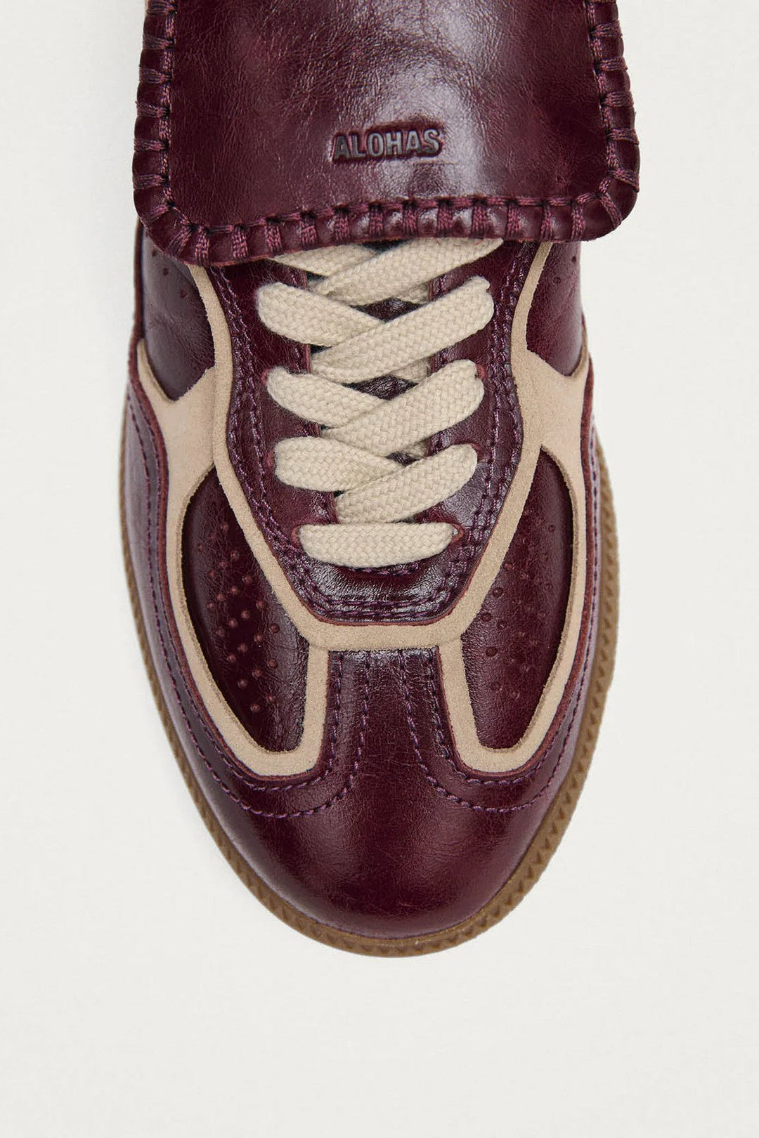 Tenis Alohas De Mujer Tb.490 Club Deep Burgundy Patent Leather TENIS Malva CO