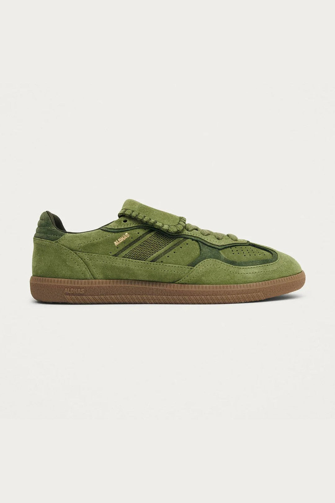 Tenis Alohas De Mujer Tb.490 Club Suede Green Leather TENIS Malva CO