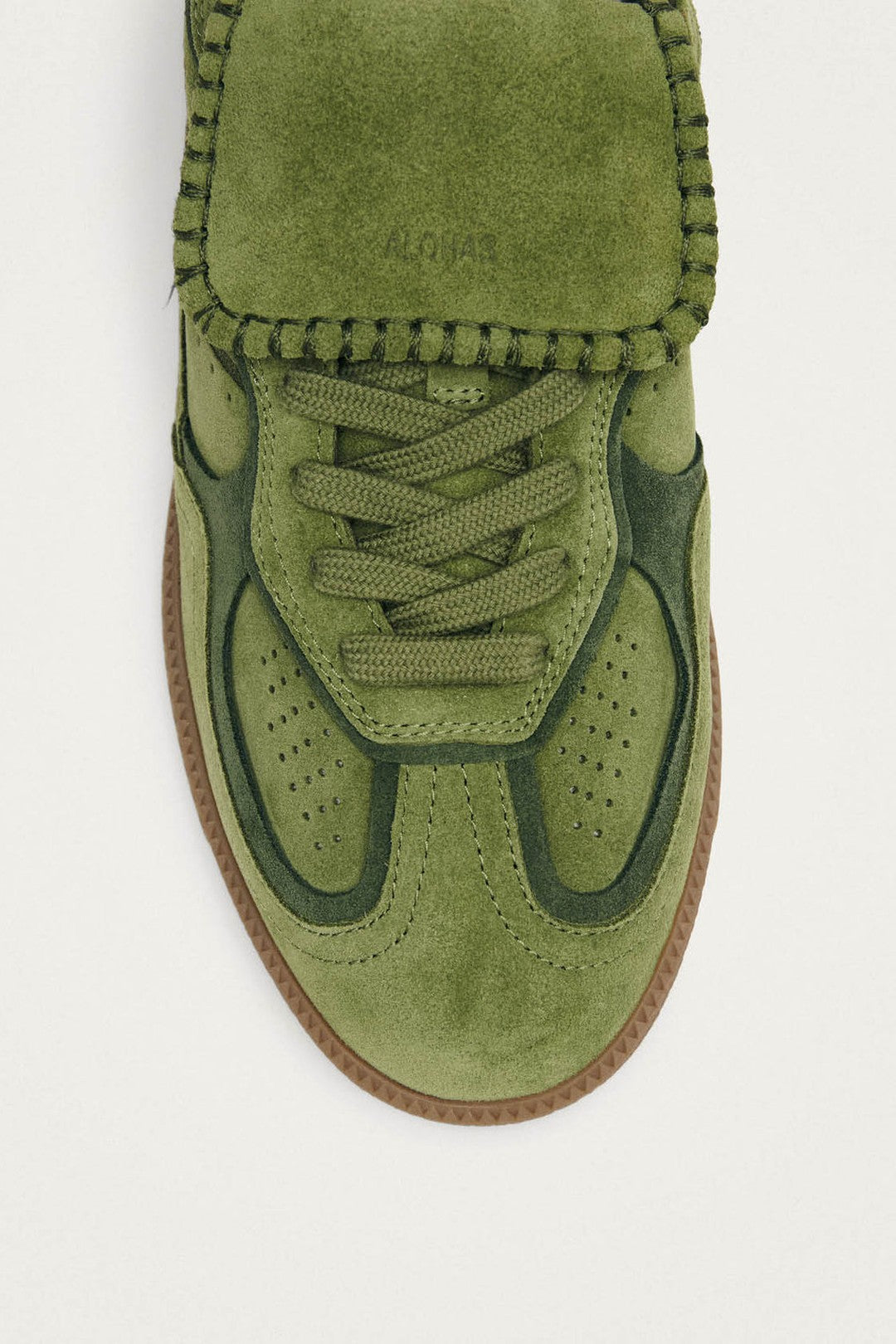 Tenis Alohas De Mujer Tb.490 Club Suede Green Leather TENIS Malva CO