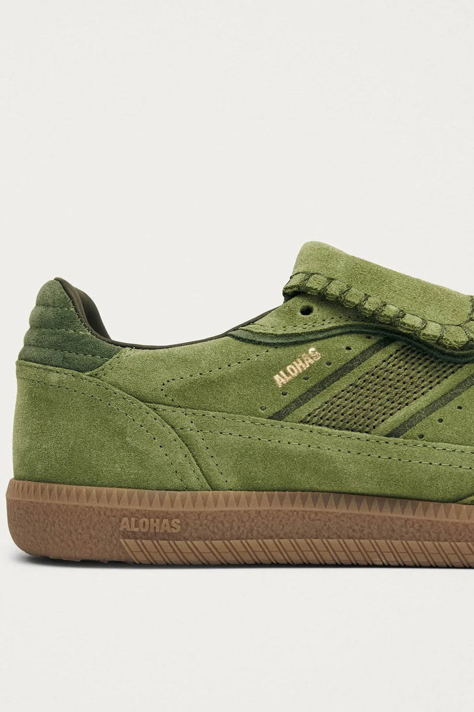 Tenis Alohas De Mujer Tb.490 Club Suede Green Leather TENIS Malva CO