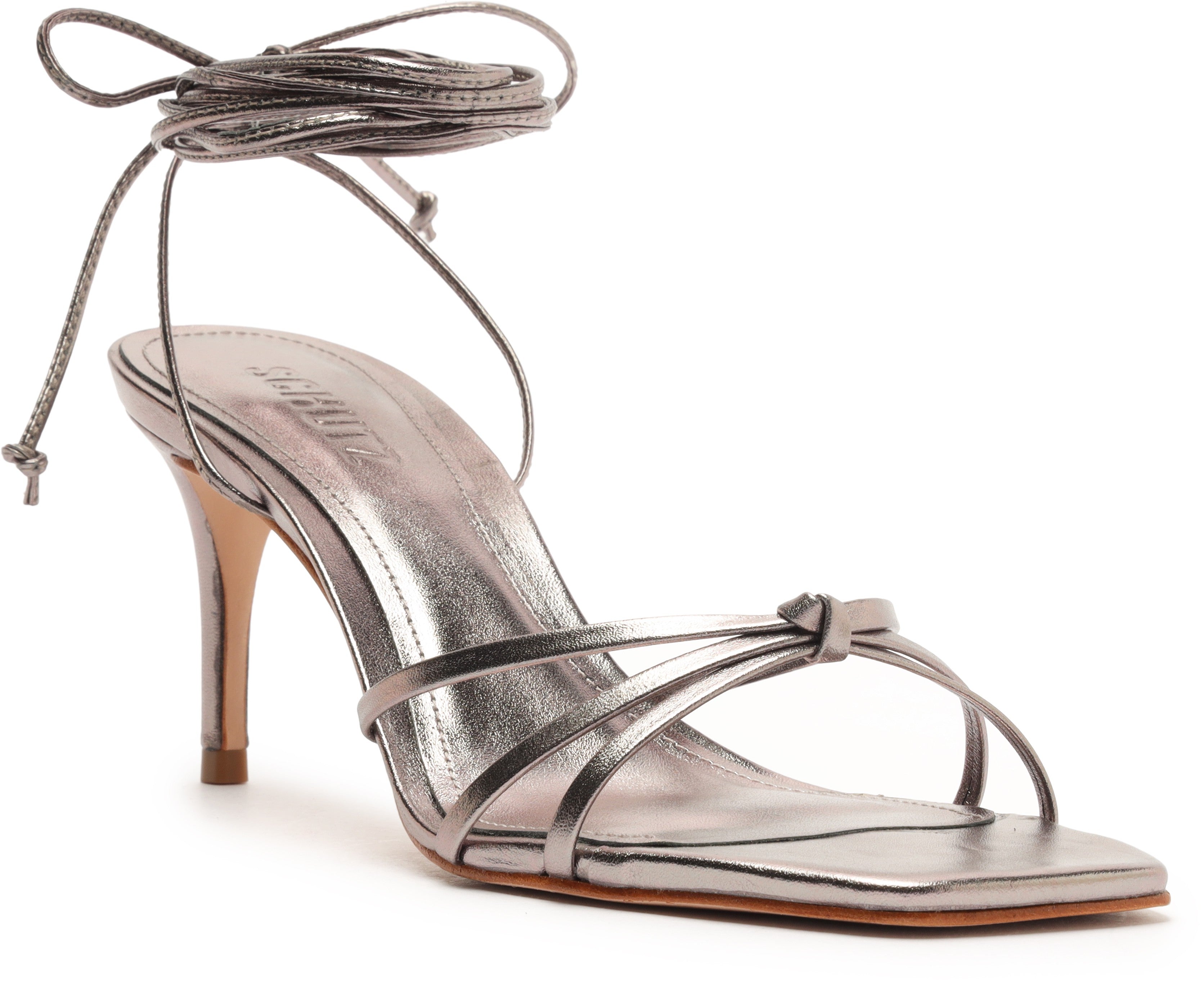 Sandalia X1Kd Metalic Napa SCHUTZ SANDALIAS Malva CO