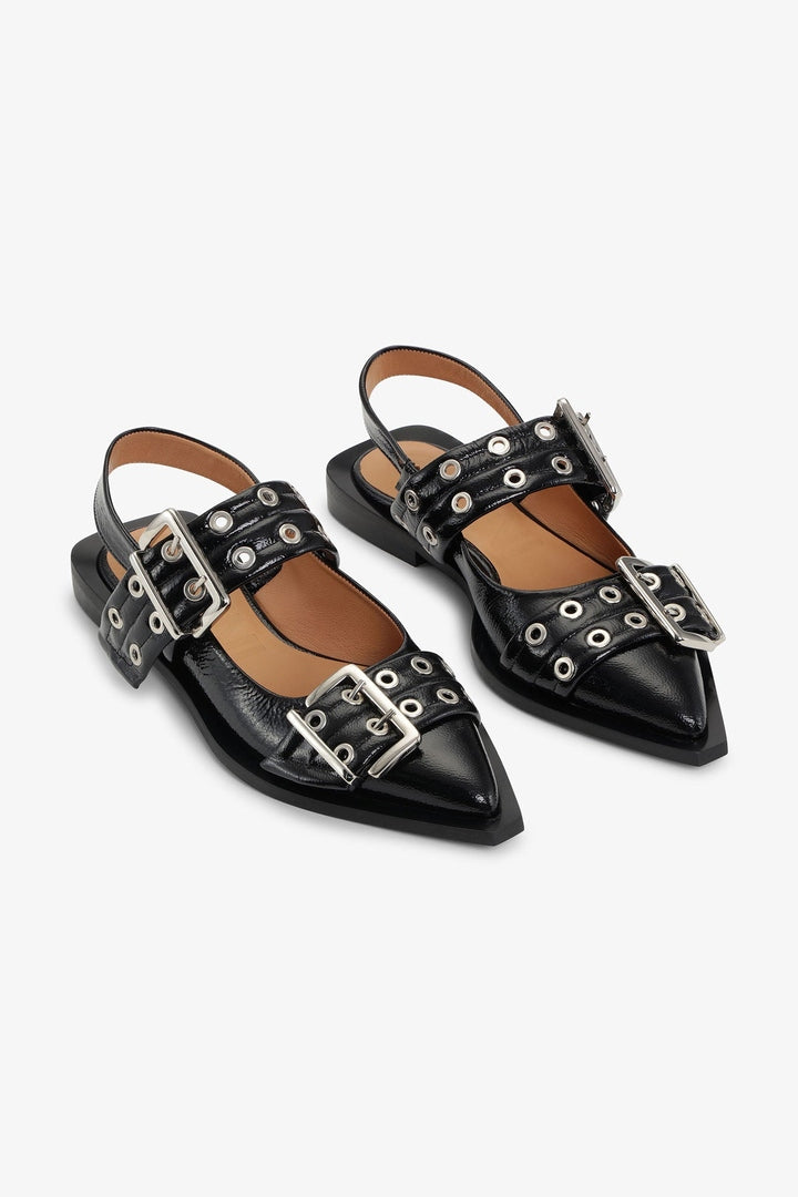 Baleta Feminine Buckle GANNI BALLERINAS Malva CO