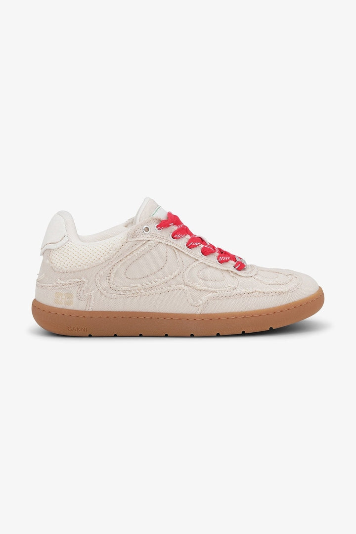 Tenis Ganni 08 Canvas Raw Edge GANNI TENIS Malva CO